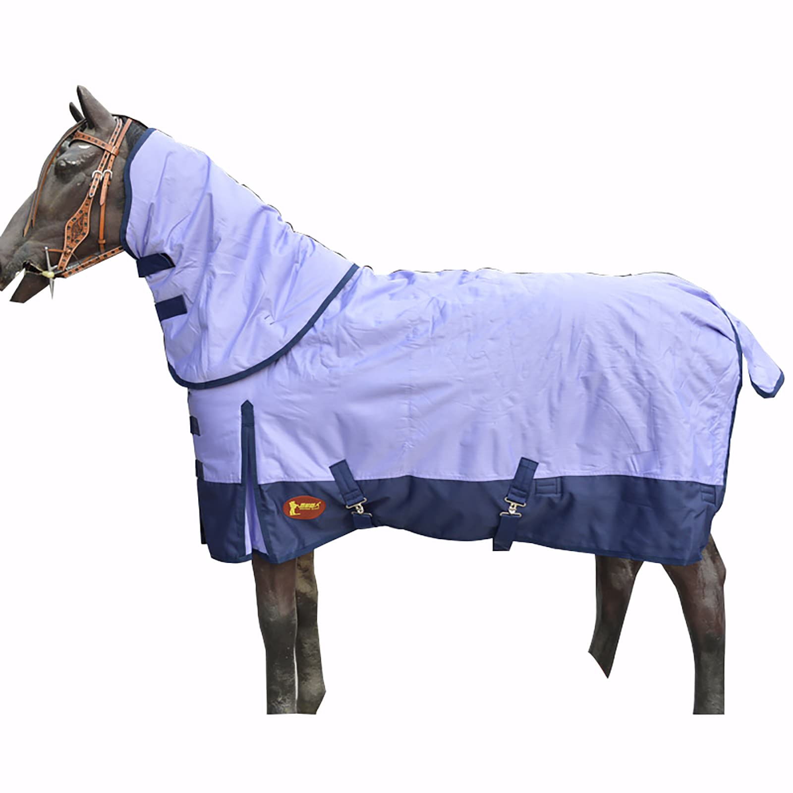 BNALU Manta de Invierno Heavy para Caballo Manta de Caballo de Invierno Suave Cómoda, Ideal para la Cuadra, algodón de Invierno Equipo Ecuestre(Size:125CM)