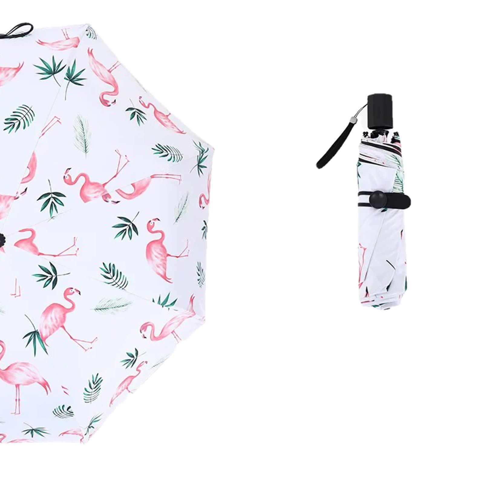 Parapluie Sun-Parapluie pour Femme Sunscreen Protection UV Protection UV Compact Portable Portable Parapluie Soleil Et Pluie Dual-Usage-W