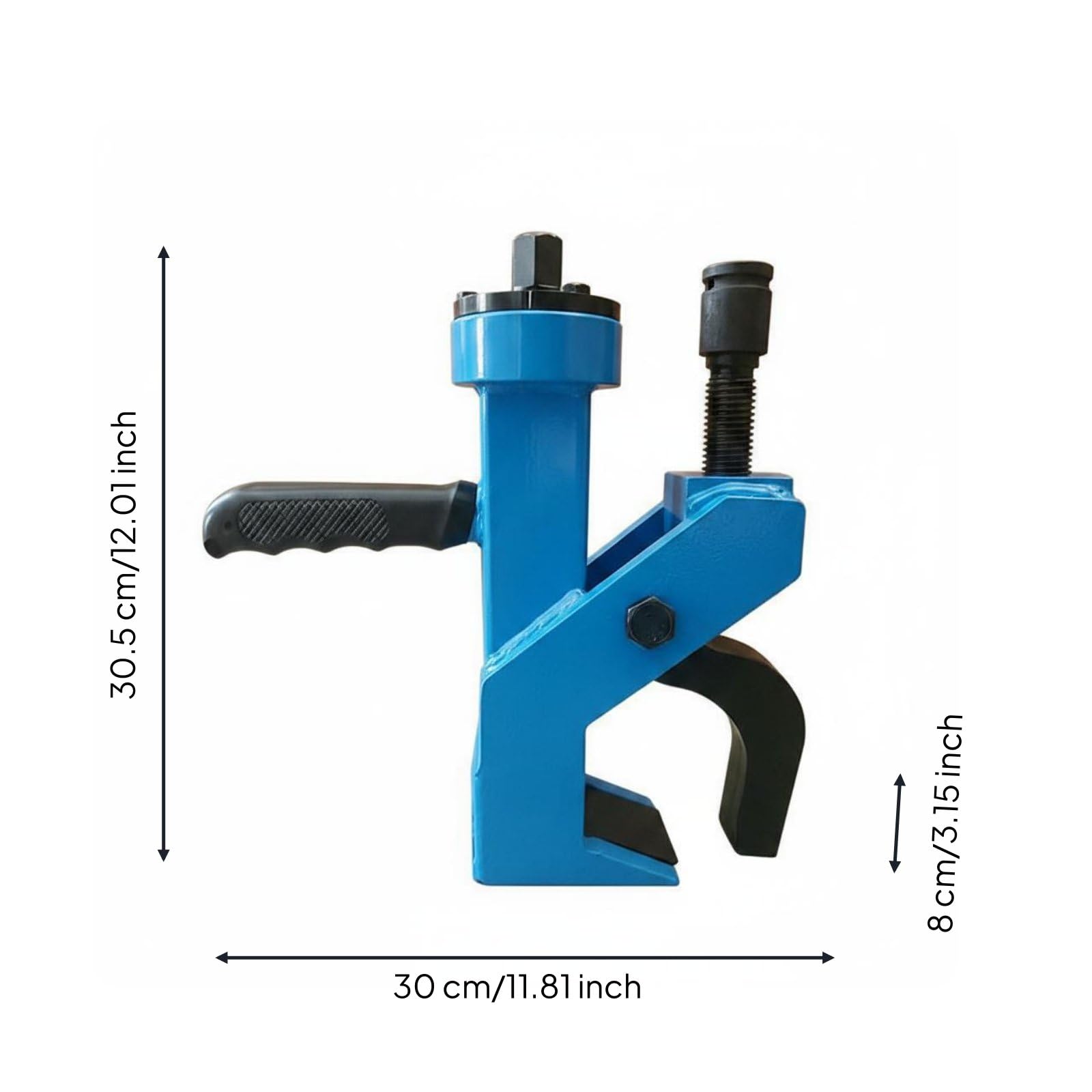 Smontagomme Manuale Compatto Staccagomme Portatile Struttura in Acciaio Separatore Tallone Pneumatico per Gommisti, Meccanici, Officina, Garage, Blu, Modello Grande