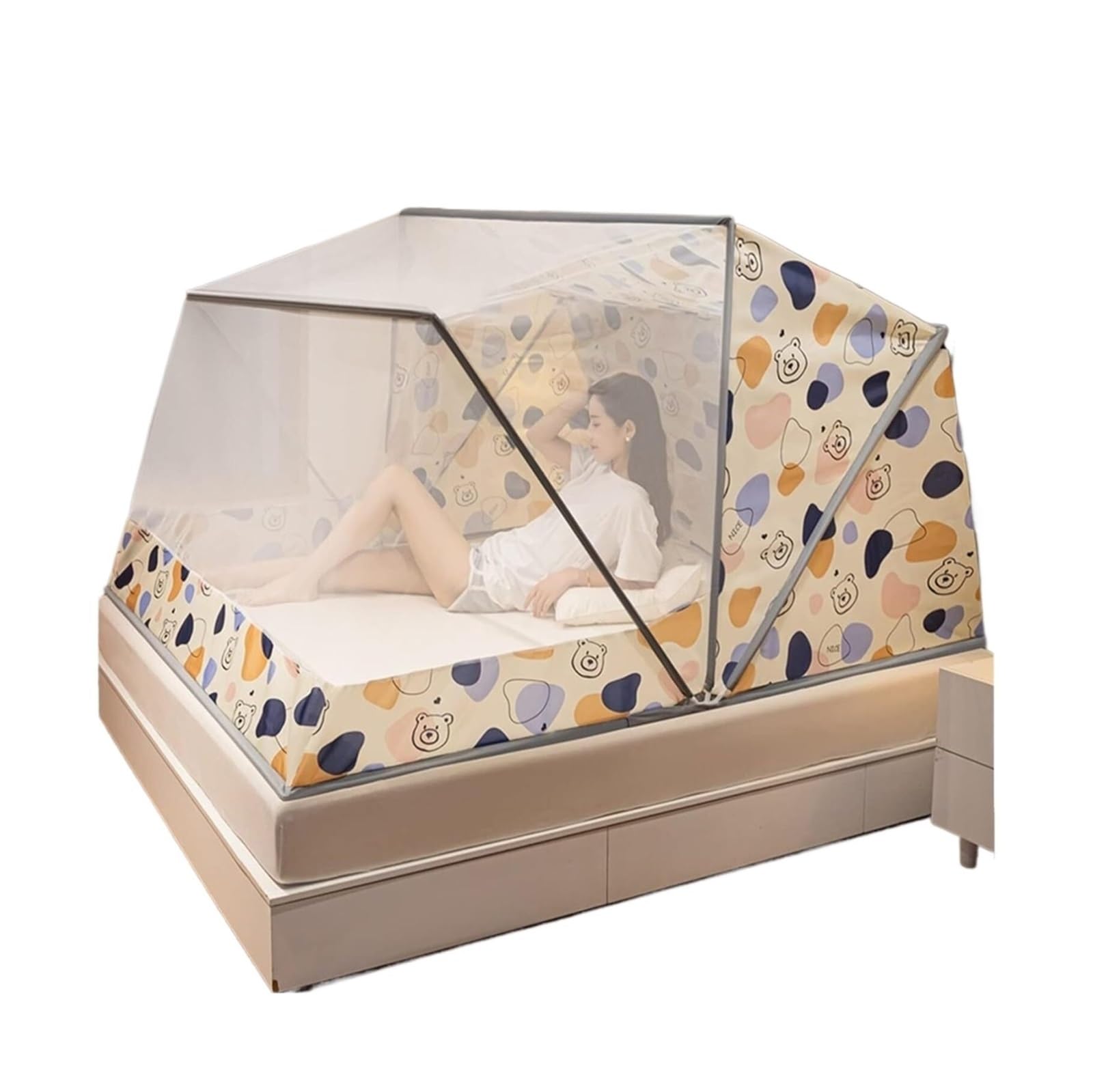 Mosquitera plegable portátil tipo tienda pop-up con fondo protector en varios tamaños