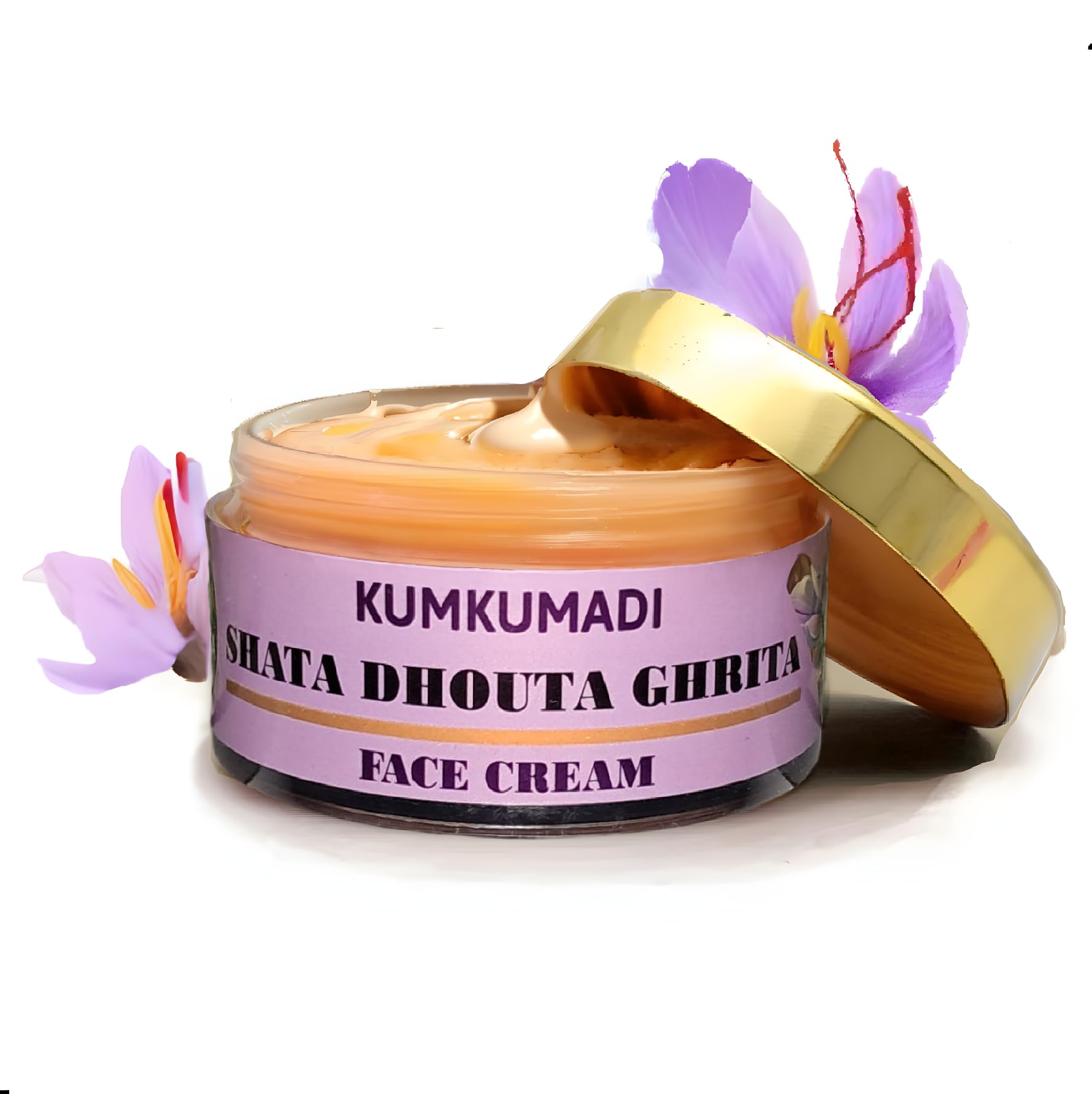 Shata dhauta ghrita | kumkumadi face cream | under eye cream for dark circles | night cream for women | gheesutra face emulsion | glow moisturizer for face | 50g