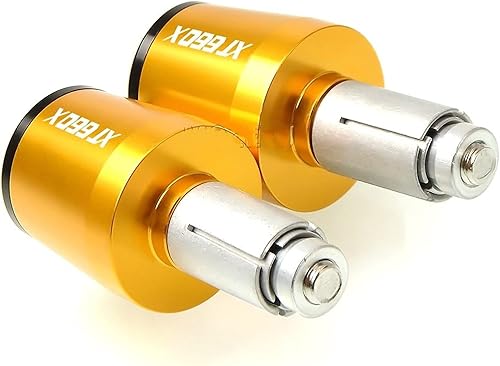 Miniatura 10 de Contrapeso motocicleta 78 "0.866 in manillar mano Grips mango barra extremo tapa para Yamaha XT660 X XT660X 2004-2017 2005 2006 2007 2008 2009 2010