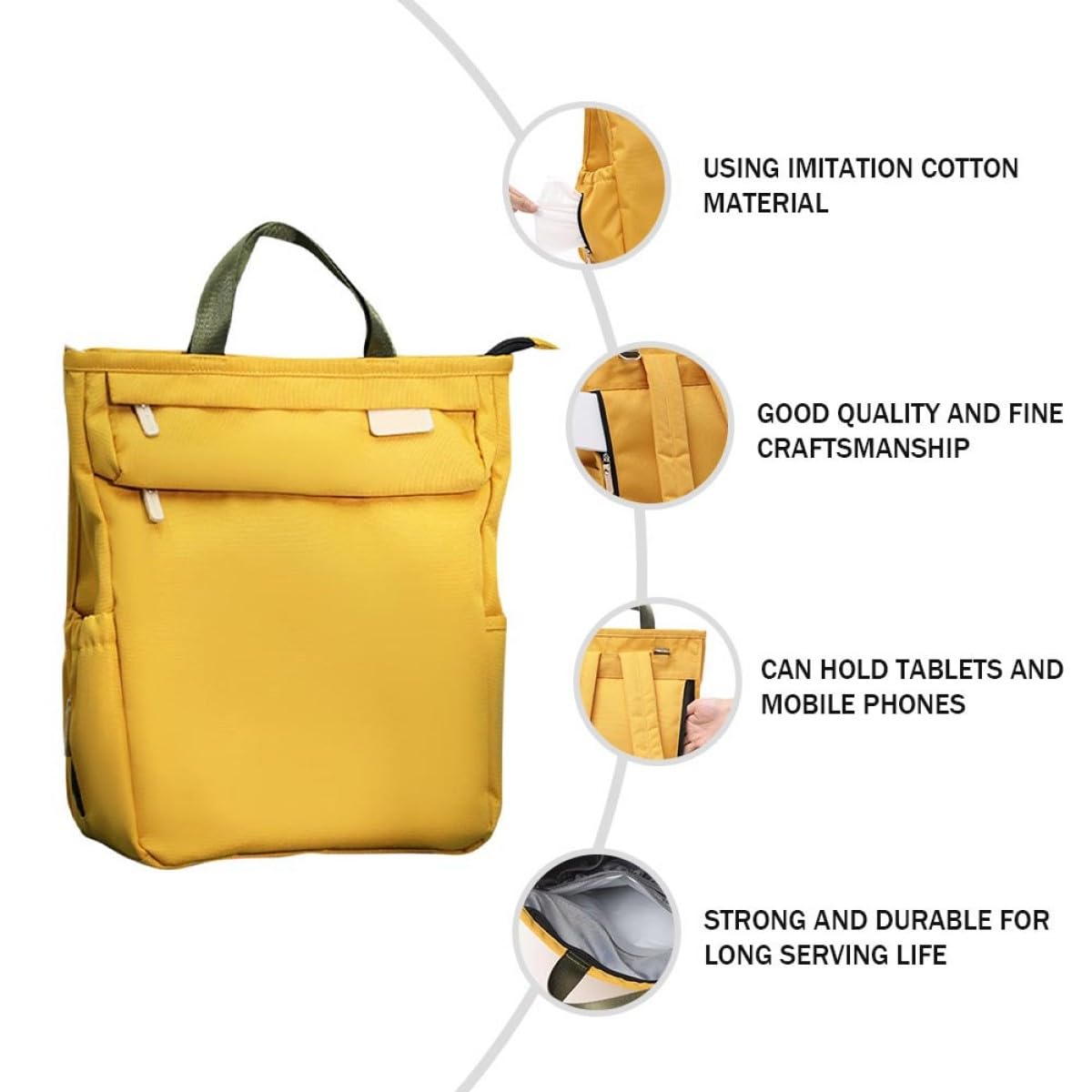 Mipcase Wickelrucksack für Großem Fassungsvermögen Stillrucksack aus Hochwertigen Materialien Organizer für Windeln Spielzeug Babyflaschen und Andere Babyartikel Praktischer Verschluss