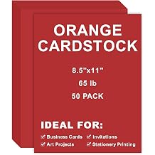 50Pcs Red Cardstock, 8.25x11 Thick Cardstock Printer Paper for Art Crafts | 65lb/180gsm,Stationery Printing Business Cards Office Printing