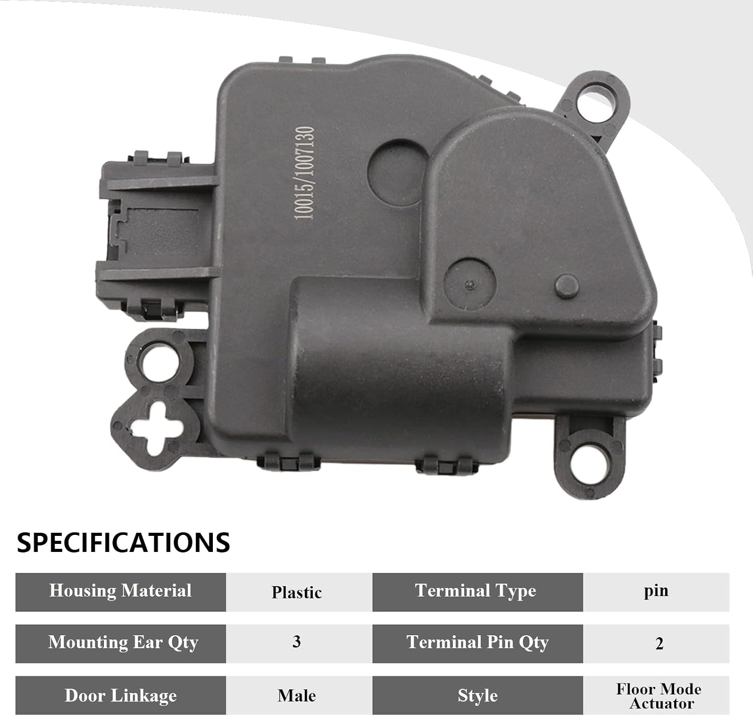 604-005 Blend Door Actuator for Dodge Ram Trucks w/Manual Temperature Control Defroster, 2009-2019 Ram 1500, 2010-2019 Ram 2500/3500, 2011-2018 Ram 4500/5500