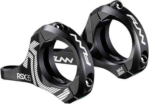 Funn RSX Vástago de Bicicleta de Montaña de Montaje Directo con Abrazadera de Barra de 35mm, Diseño Dividido Ligero de 2 Piezas para Horquillas de