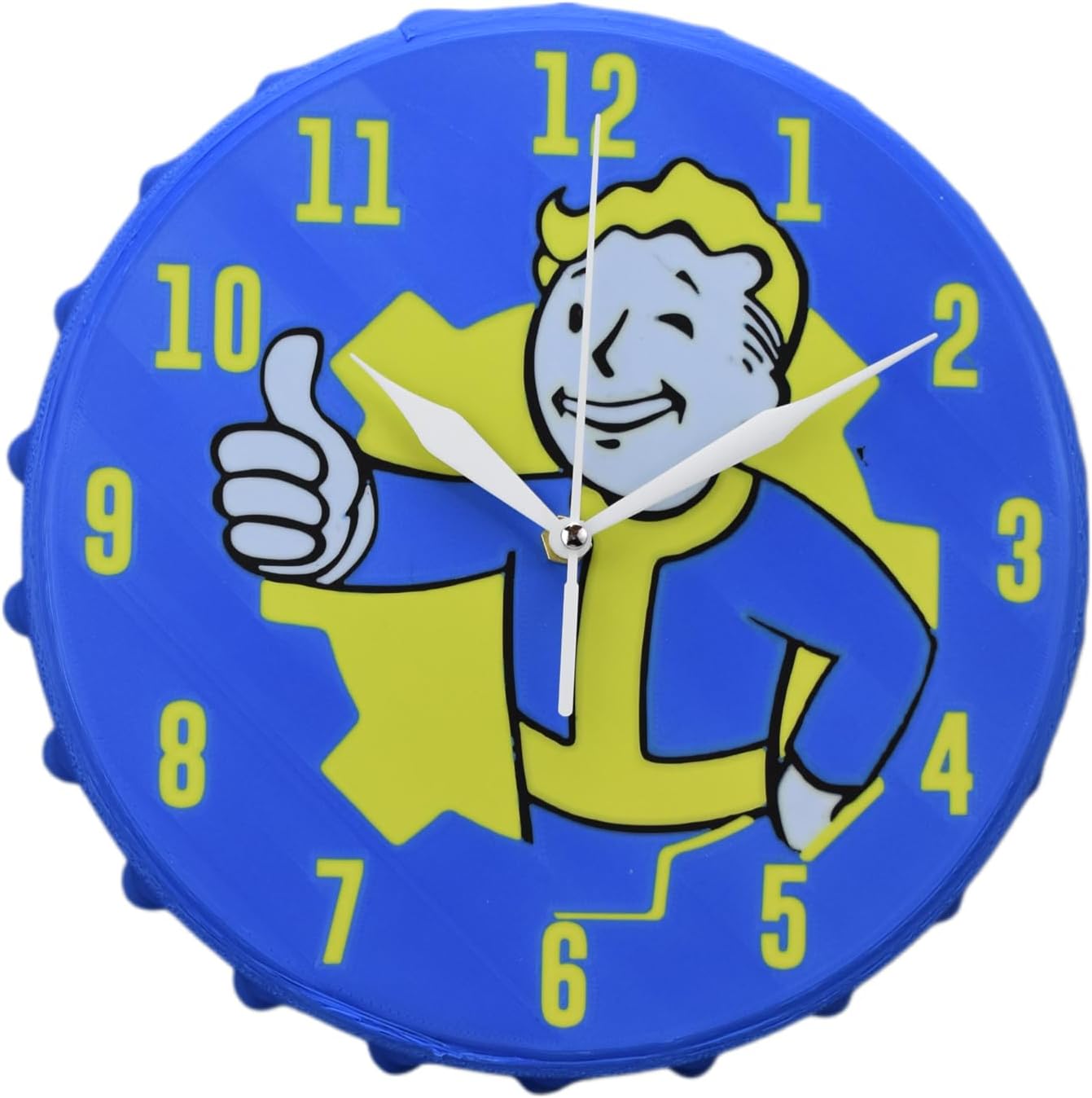 Fall-0ut Vault Boy Themed Wall Clock - NukaCola Themed Wall Clock - Vault Tec Inspired Merchandise - Bethesda