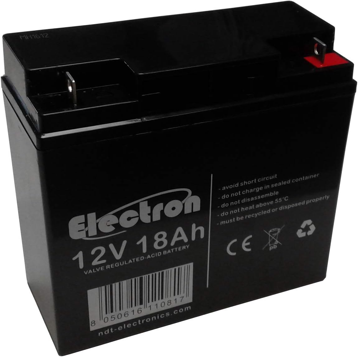 VMF DC18-12 AGM Deep Cycle Loodaccu (12V, 18 Ah, T3 terminal) VMF
