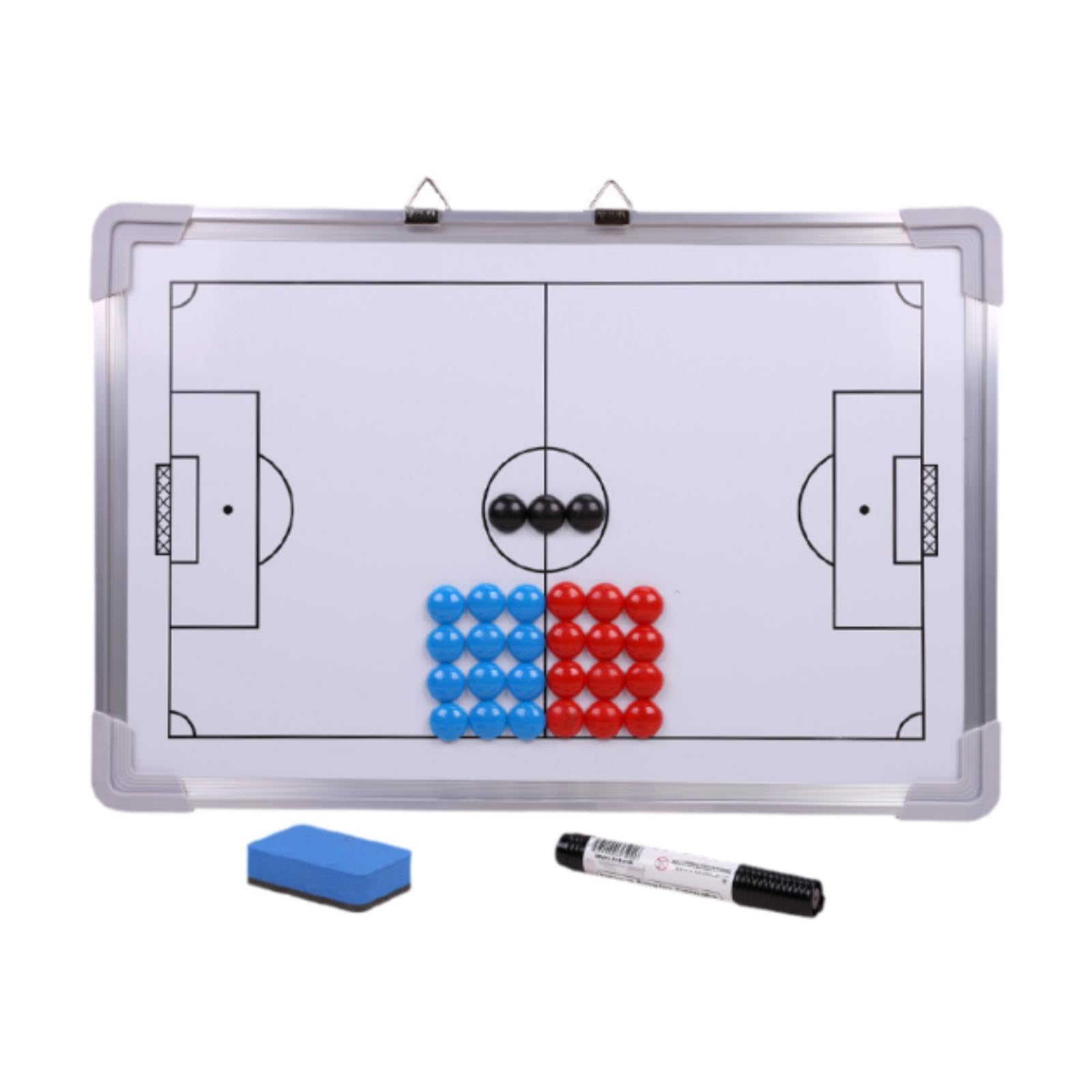 Vaveren Football Practice Board with Marker Pen Professional Strategy Kit Dry Erases Soccer Coaching Training Board Coaches Clipboard