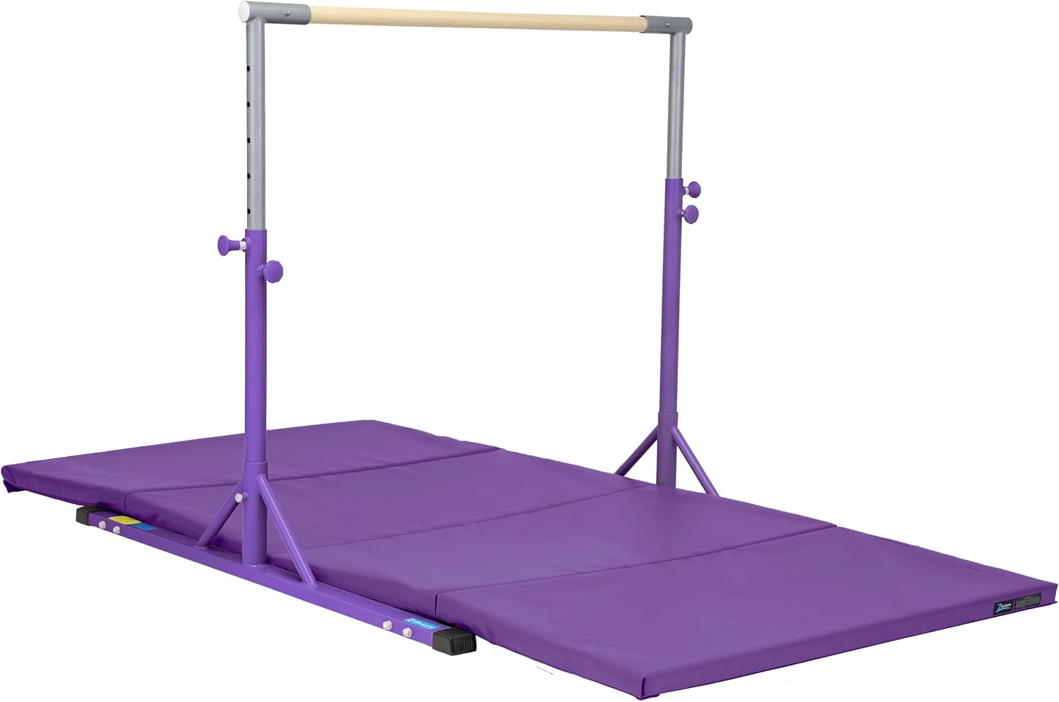Z ATHLETIC Kip Bar and Folding Gymnastics Mat, 4 Ft x 8 Ft