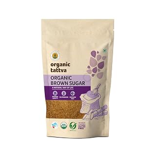 Organic Tattva Brown Sugar 1kg | USDA Certified Natural Brown Sugar for Healthy Sweetening | Organically Processed from Fresh Sugarcane