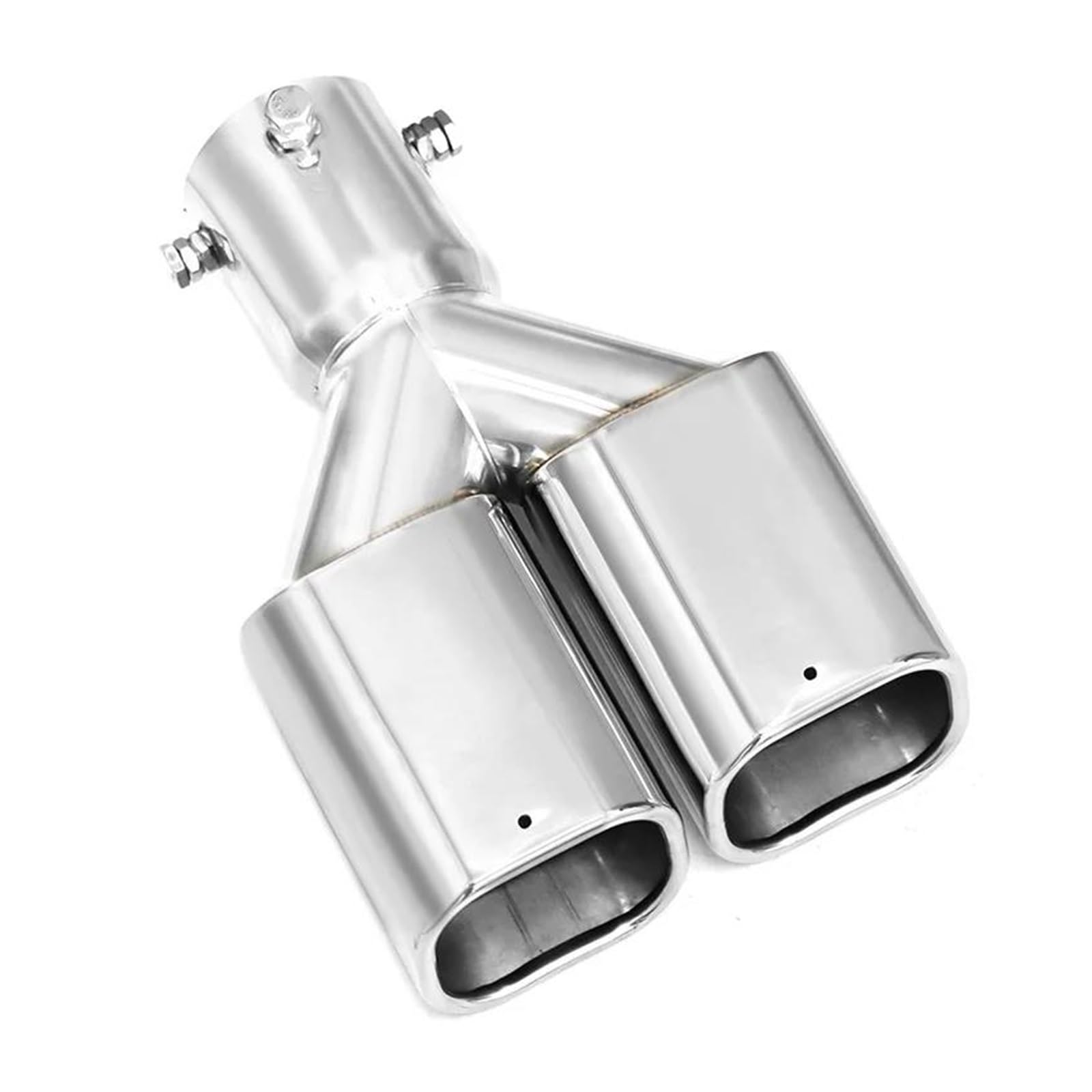 Tubo escape deportivo Silenciador de tubo de escape cuadrado de acero inoxidable de doble cabezal para Toyota para Alphard Serie 40 2024, 1 pieza silenciador