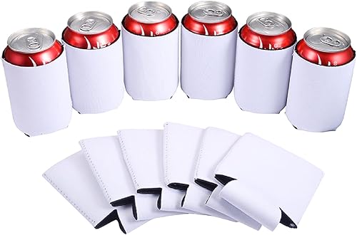 Miniatura 1 de Fundas para enfriar latas de cerveza en blanco, fundas de neopreno para latas de cerveza para botellas de latas de 12 onzas, fundas de sublimación