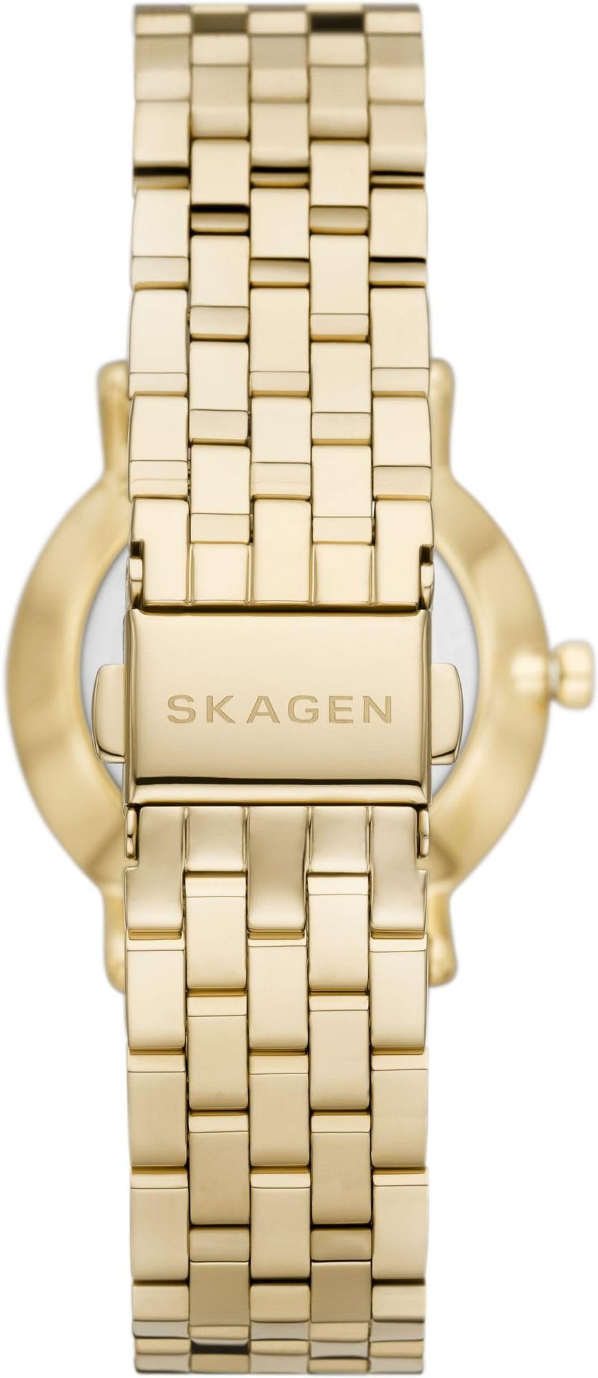 Skagen Kuppel Damenuhr, Quarz-Dreizeiger-Uhrwerk mit Edelstahl-, Stoff- oder Lederarmband