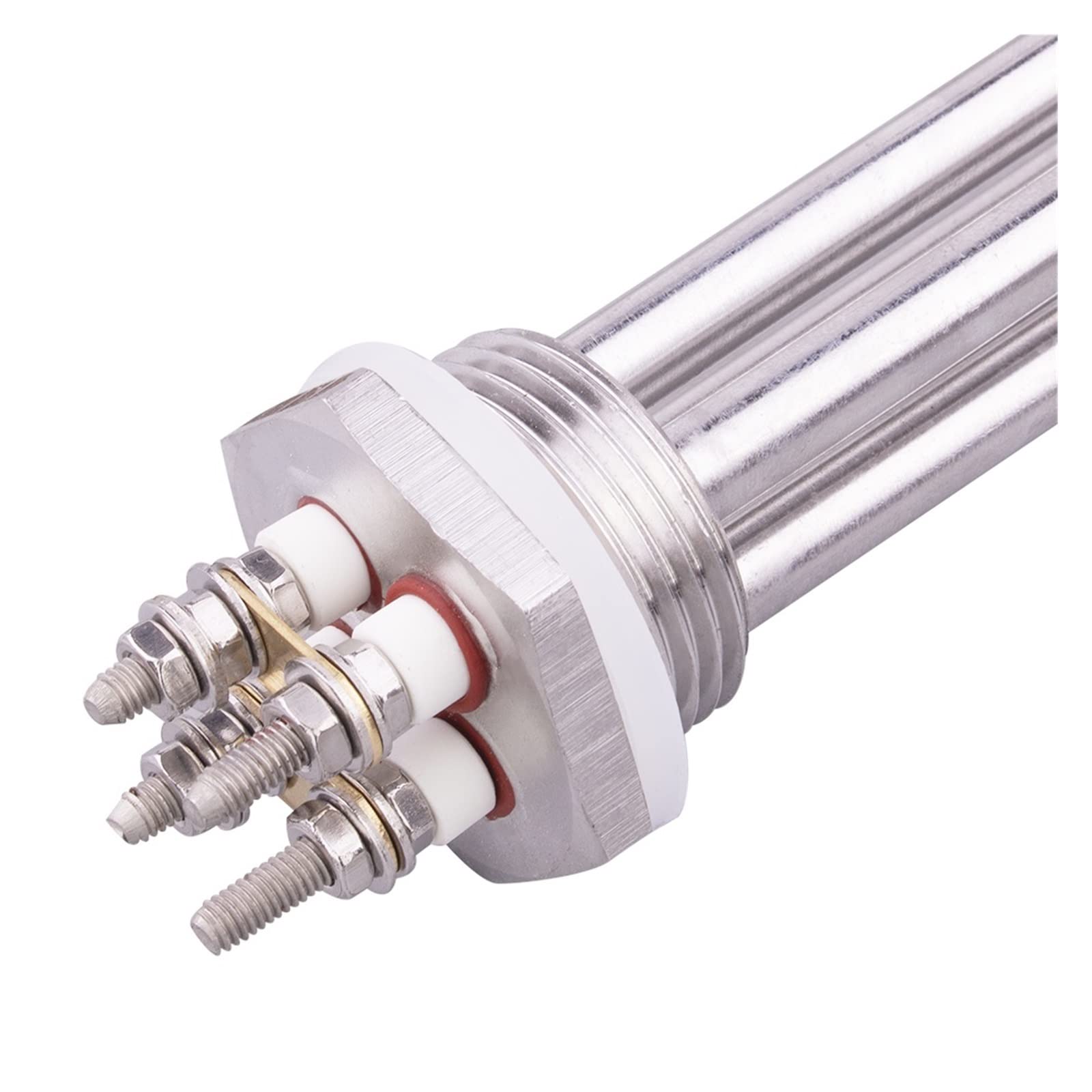 Riscaldatore A Immersione 12V 600W DN25 In AISI 304 Per Acqua E Solare, Filettatura 1'' NPT