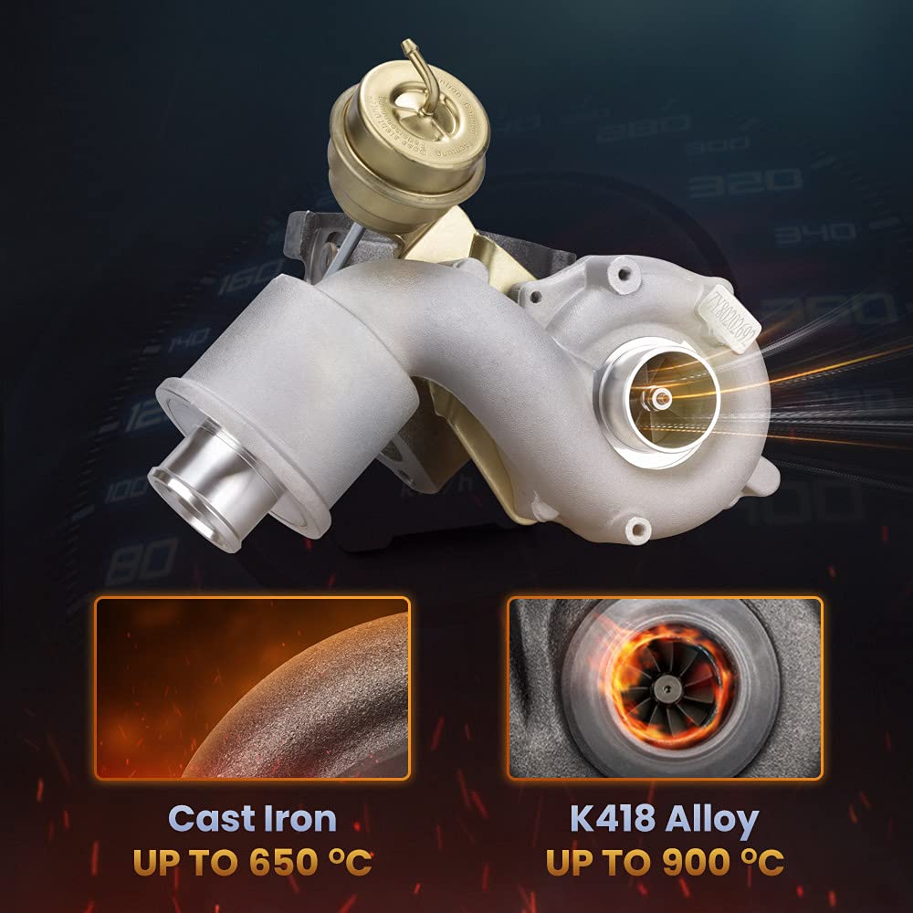 maXpeedingrods Turbocompressori motore auto per Audi TT A3 Turbocharger per SKODA per VW per Seat 1.8T K03S K03-052 53039880052 Turbina per Raffreddamento ad acqua + olio