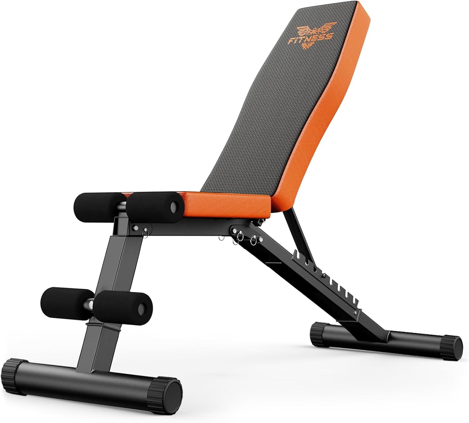 Deskeuzeew Adjustable Weight Bench With 8 Positions for Full Body Workout Foldable 660 LB Workout Bench Press for Home Gym Strength Training Incline Sit Up Bench