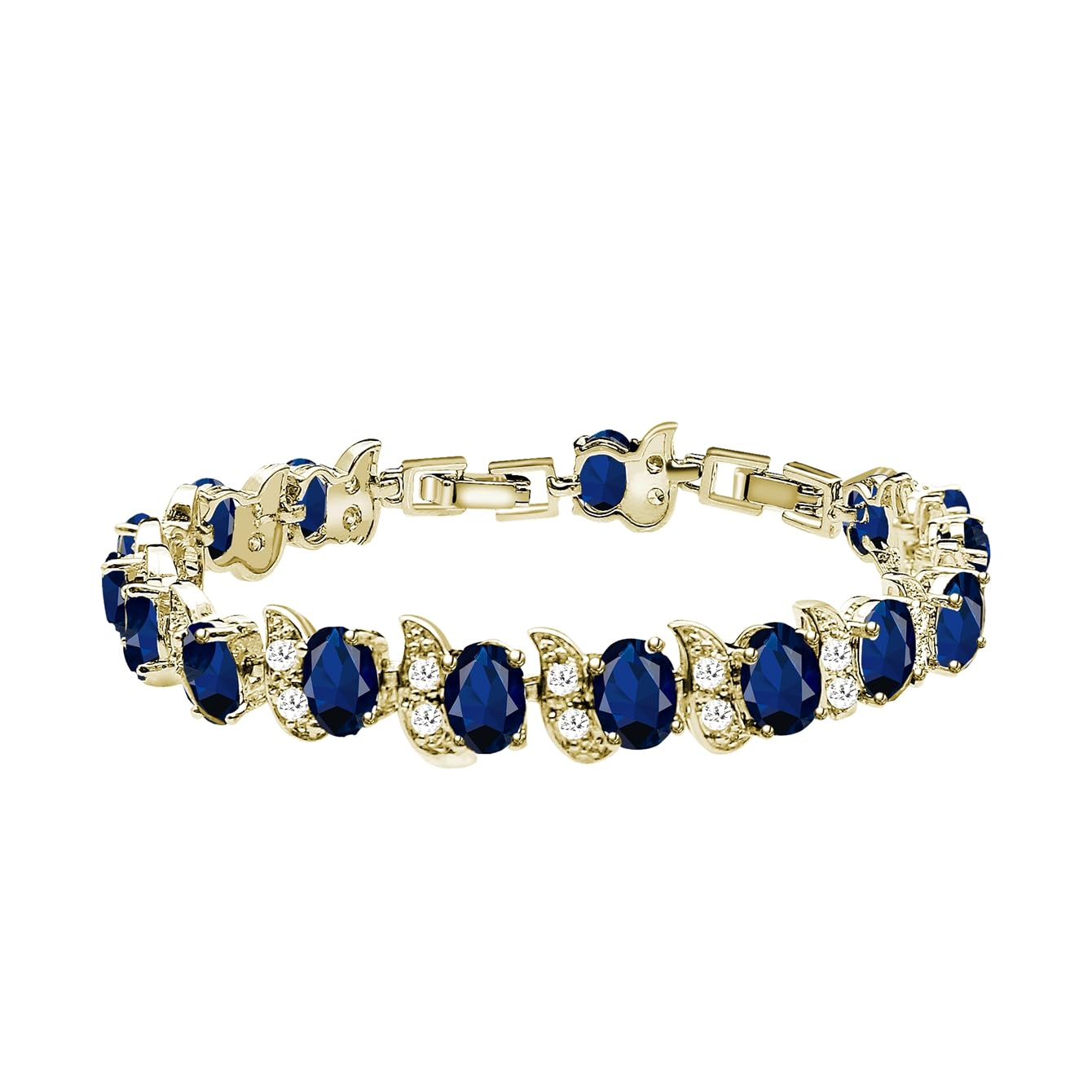 LMXXVJ Fashion Tennis Bracelet Created Emerald White Gold Plated Charm Bracelet Gifts Jewelry for Women