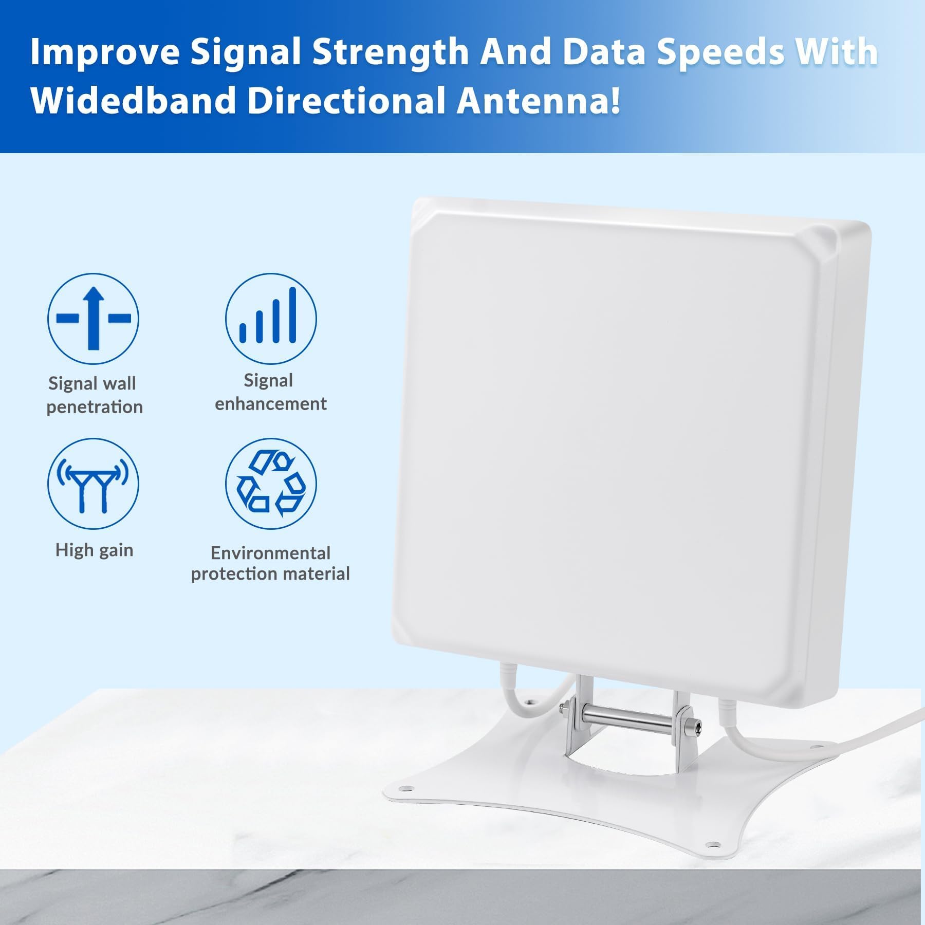 Antenna 5G/LTE/4G per router/hotspot/gateways | 7 dBi ad alto guadagno | antenna direzionale MIMO | cavo SMA da 3 m + adattatore TS9 | interno ed esterno
