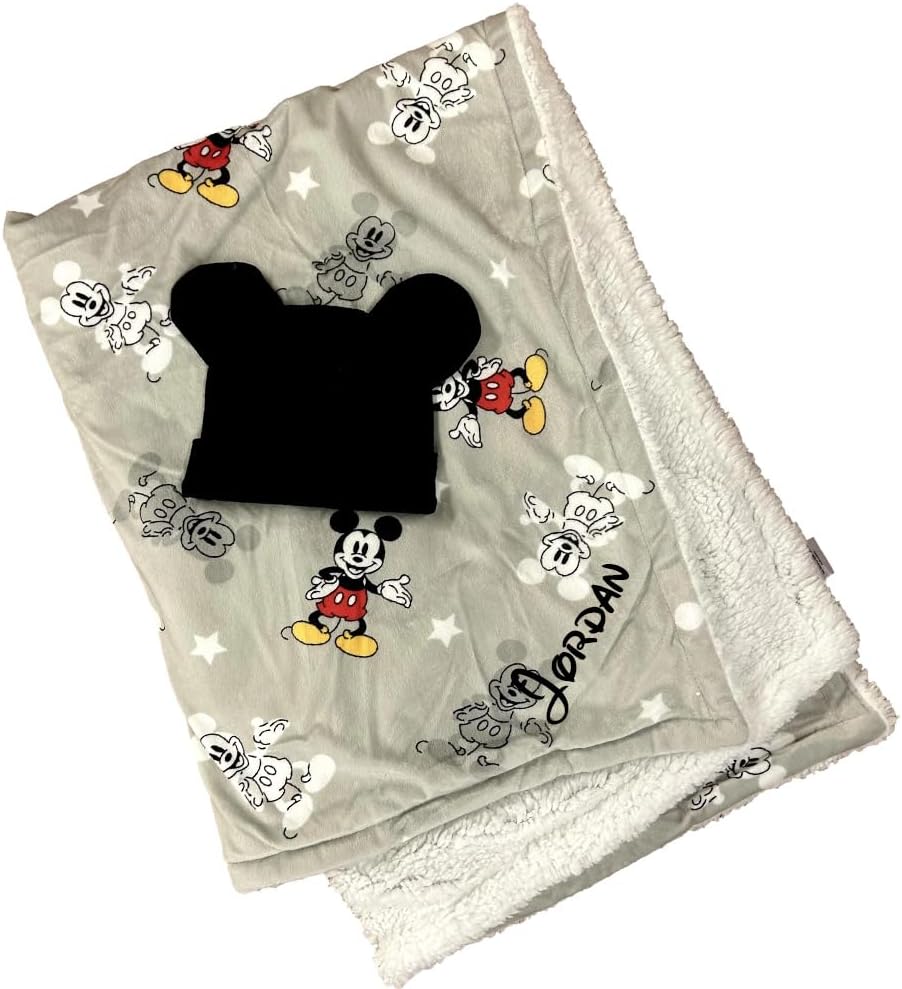 Baby Blankets Personalized Mickey Mouse Set Officially