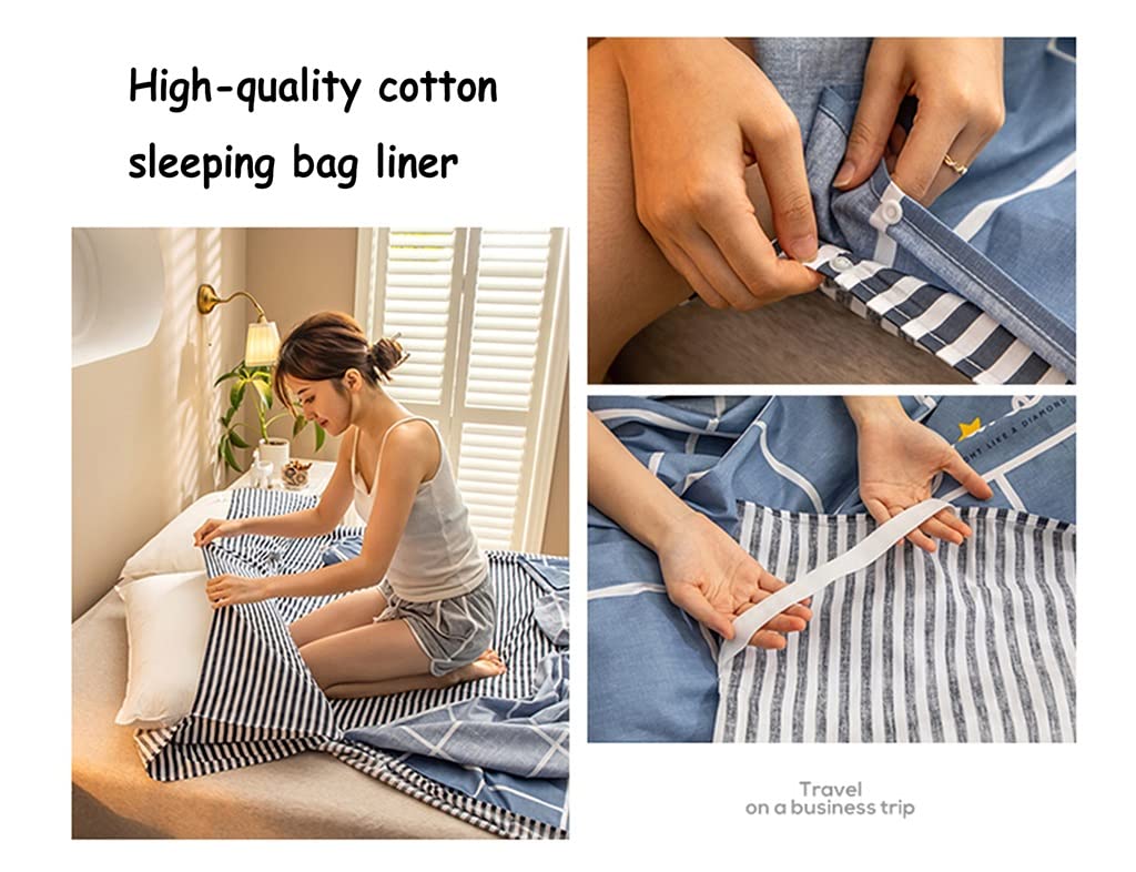 Sábanas para Sacos de Dormir Saco De Dormir Portátil para Exteriores, Forro De Saco De Dormir Ultraligero con Sábanas A Prueba De Polvo De Hotel, Sacos De Dormir para Viajes De Campamento