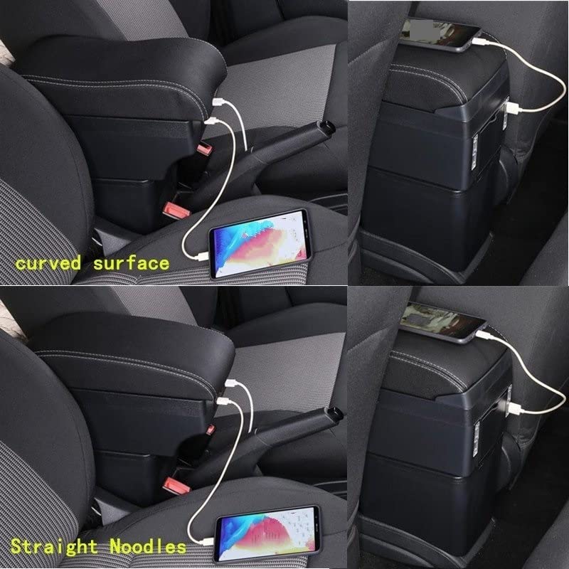 fwefg per Toyota per Aygo X Box Bracciolo per Auto Bracciolo per Auto Scatola Portaoggetti Centrale Retrofit Interno con Accessori per Auto USB fwefg (Color : B3 3 USB