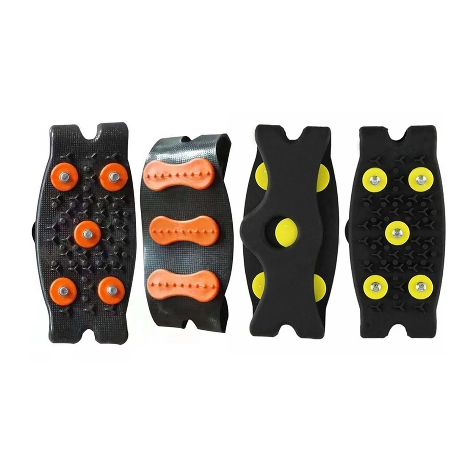 Anti-Rutsch-Spikes 5 Paar 5-Noppen-Schnee- und Eiskrallen, rutschfest, for Kletterschuhe, Unisex, Überschuhe, Kettenschuhspikes for den Winter