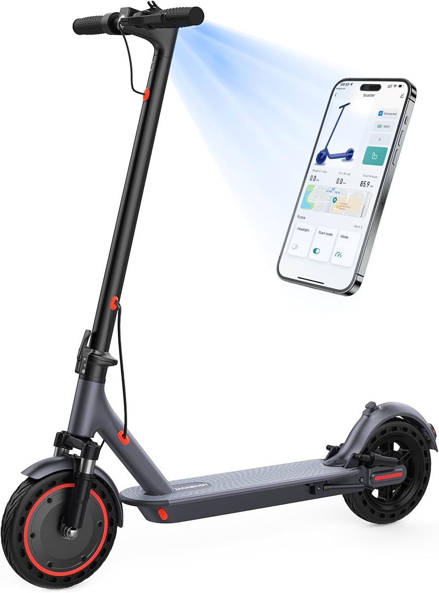 Electric Scooter for Adults, 8.5"/10" Tires, 19/22Mph, 350W/500W Motor, 21-28 Miles Range, Folding E-Scooter with Dual Suspension,APP(V1/SPRO/MAX/PRO)