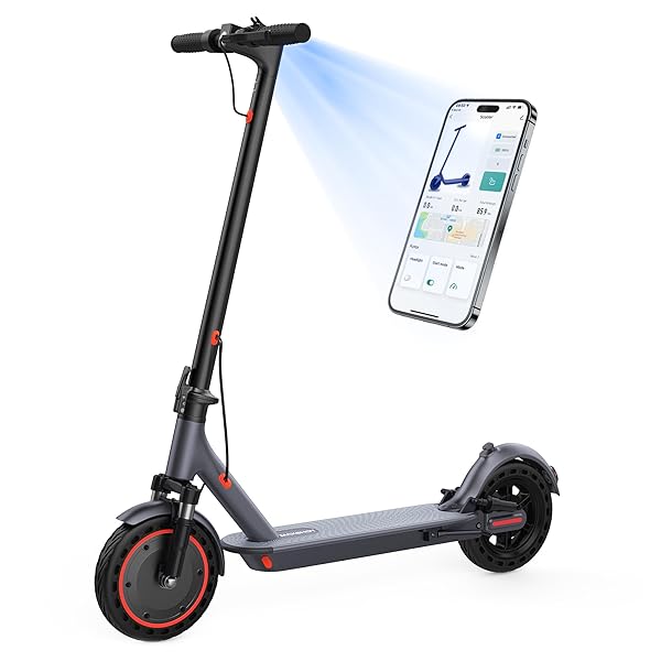 MAXSHOT Electric Scooter for Adults, 8.5/10/14" Tires, 19/22Mph, 350W/500W Motor, 21-28 Miles Range, Folding E-Scooter with Dual Suspension,APP(V1/SPRO/MAX/PRO/X1/X1PRO)