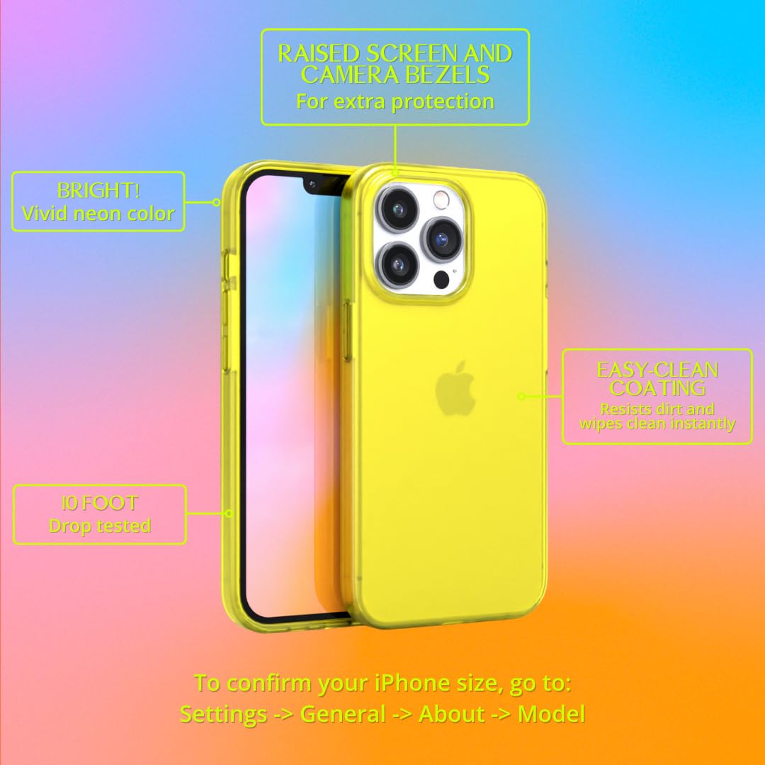 Amazon.com: FELONY CASE - iPhone 13 Pro Max Neon Yellow