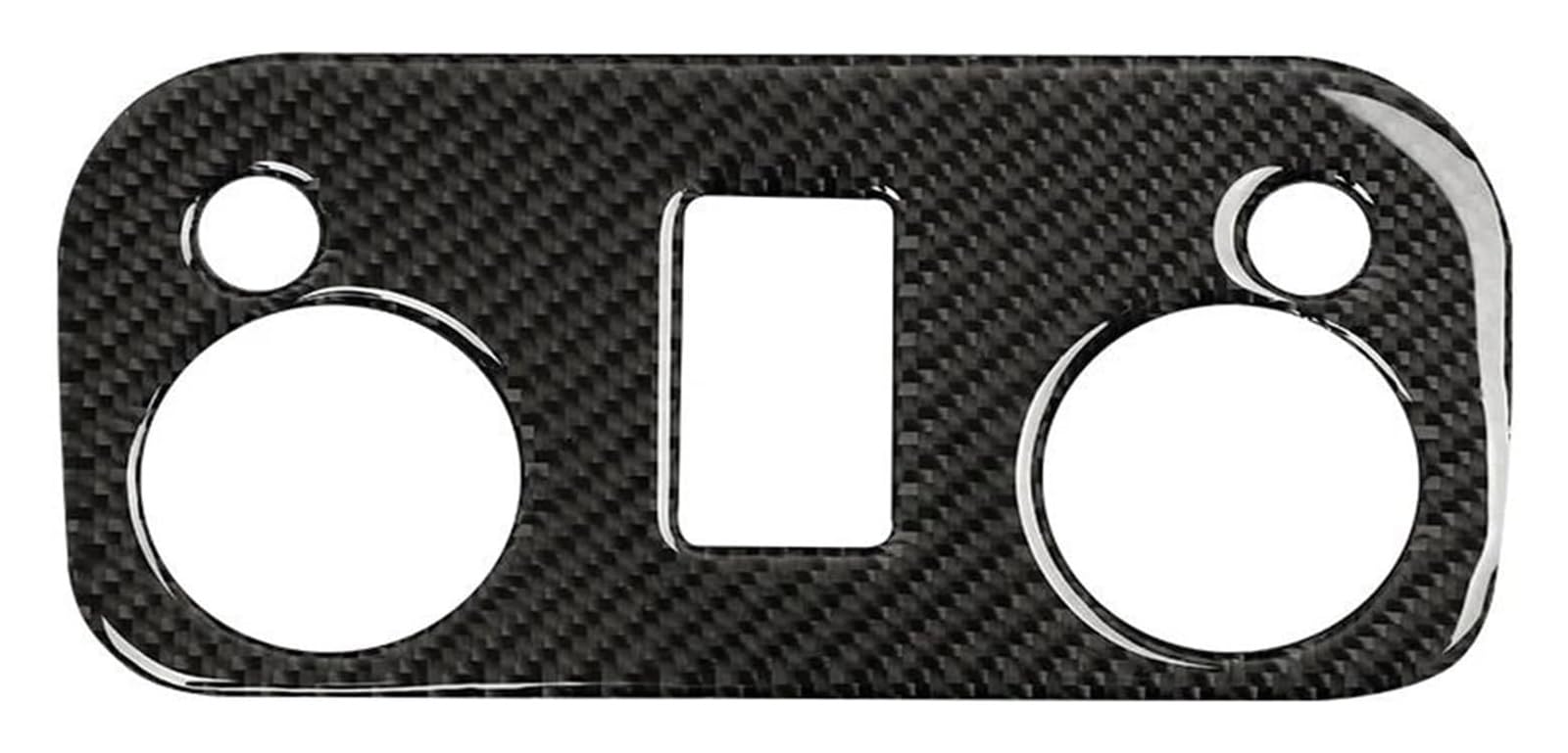 Decoration Interior Trim for Mustang GT 2015-2021 Roof Reading Light Panel Sticker Cover Trim Decorative Frame(Black)