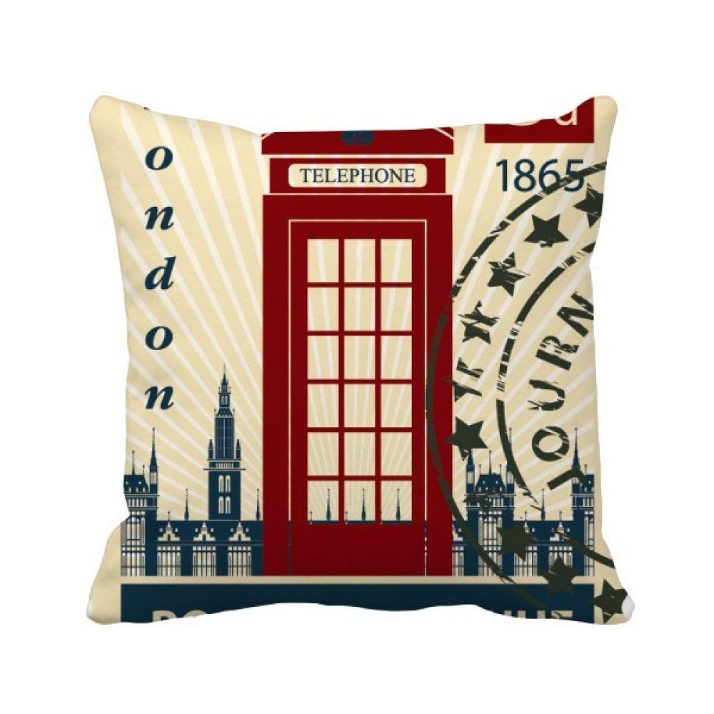 Housse de coussin cabine londonienne pour raviver un salon terne