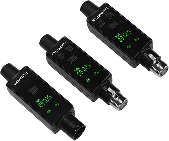 Adaptador inalámbrico XLR 2.4GHz transmisor y receptor miniatura 4