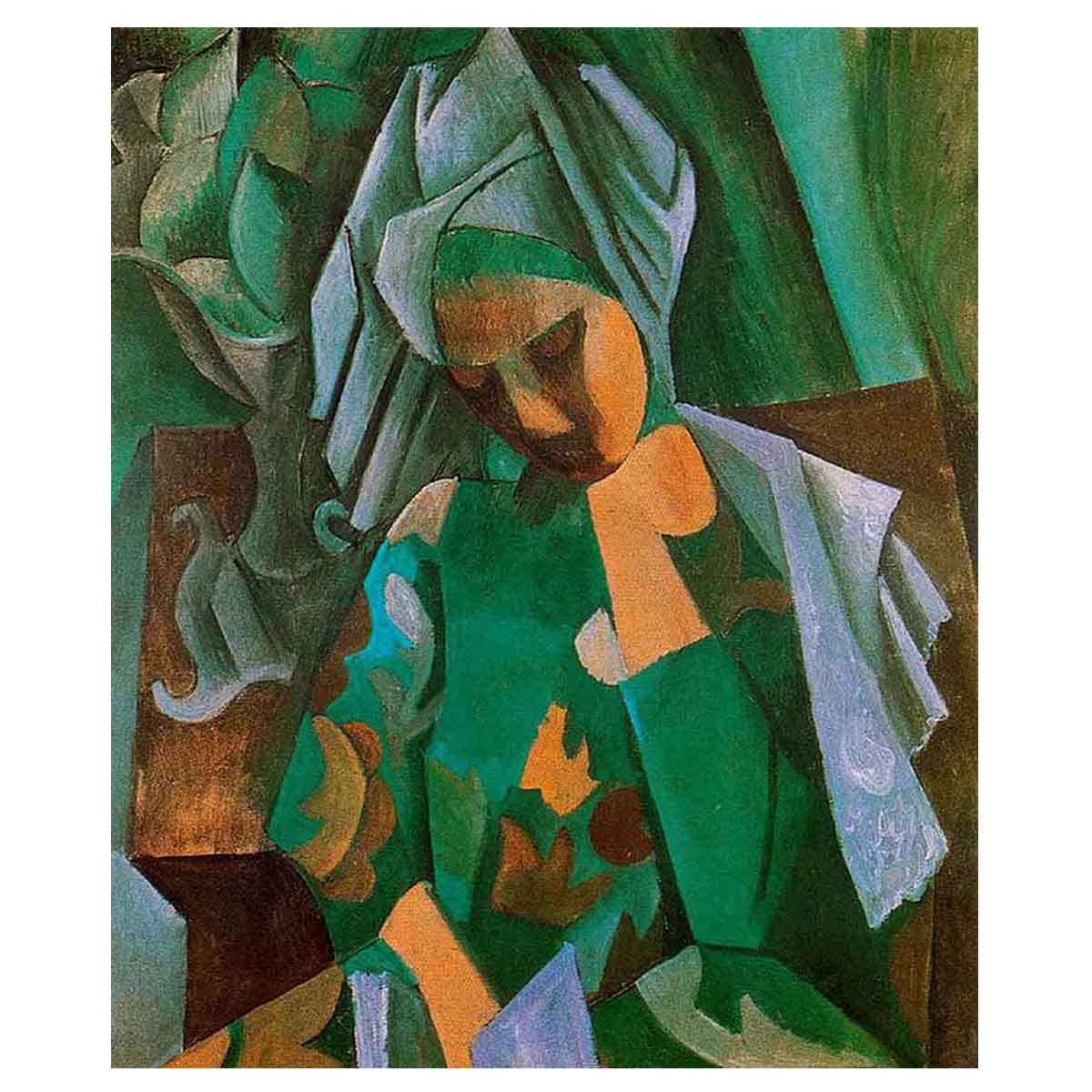 Amazon.co.jp: 《イザベラ王妃》by Pablo Picasso 油絵インテリア 