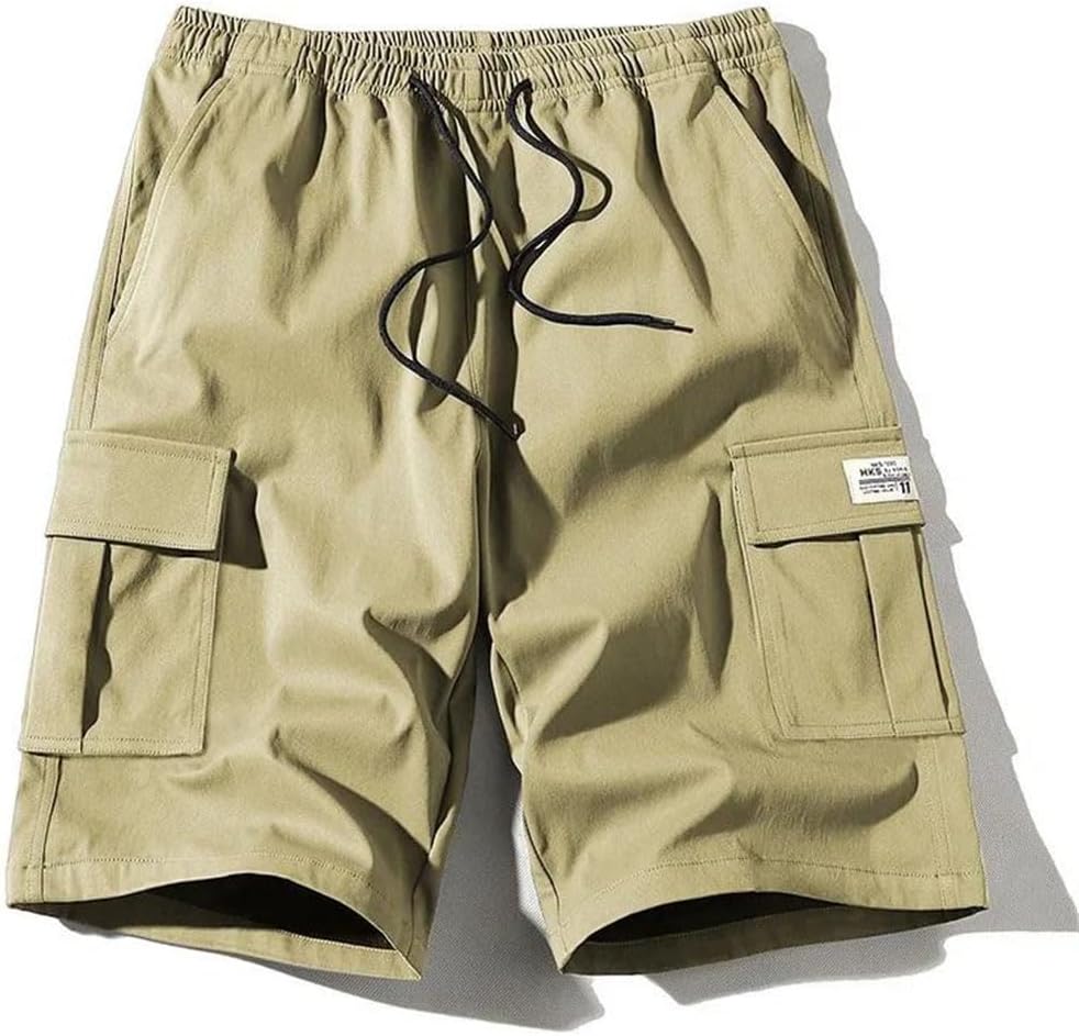 Men Summer American Loose Plus Size Beach Cargo Shorts