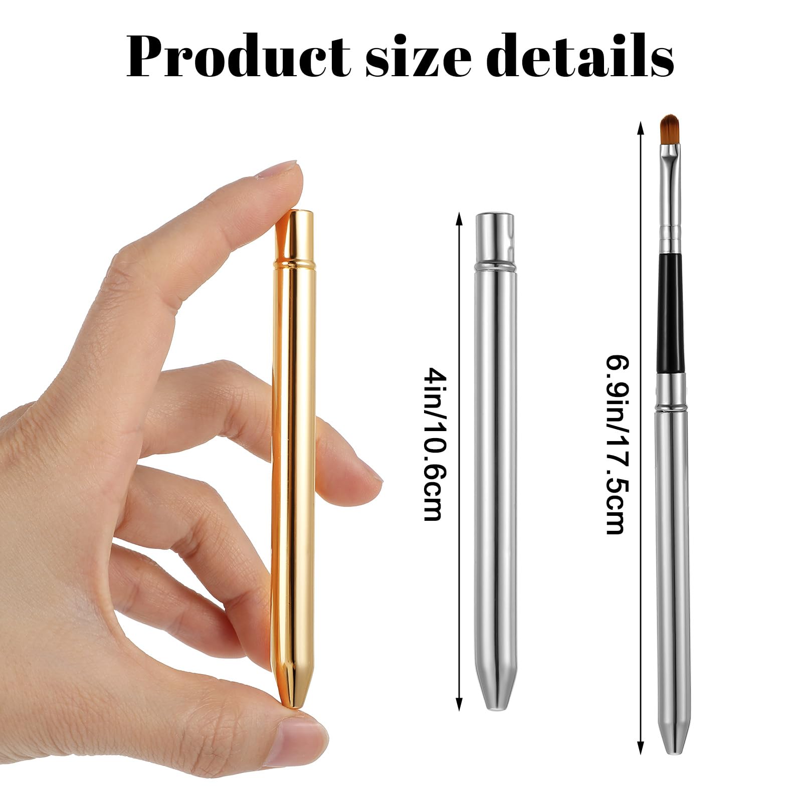 Kit de brochas aplicadoras de labios para delineador, varillas brillantes, herramientas cosméticas profesionales de viaje