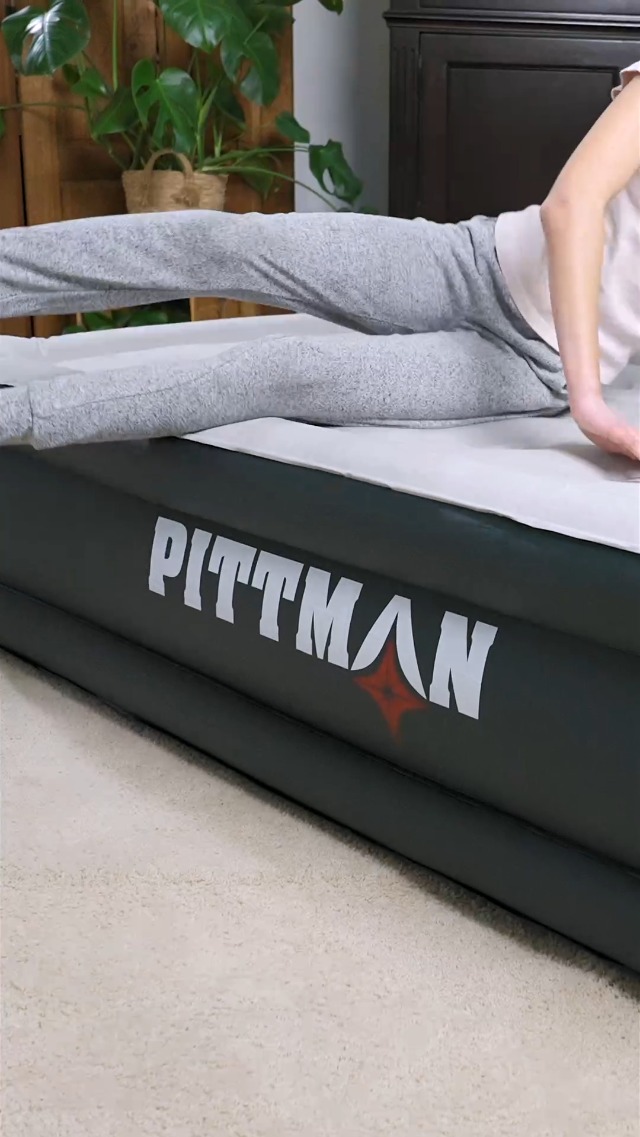 Amazon.com: Pittman Outdoors Twin Air Mattress – 18” Black Double