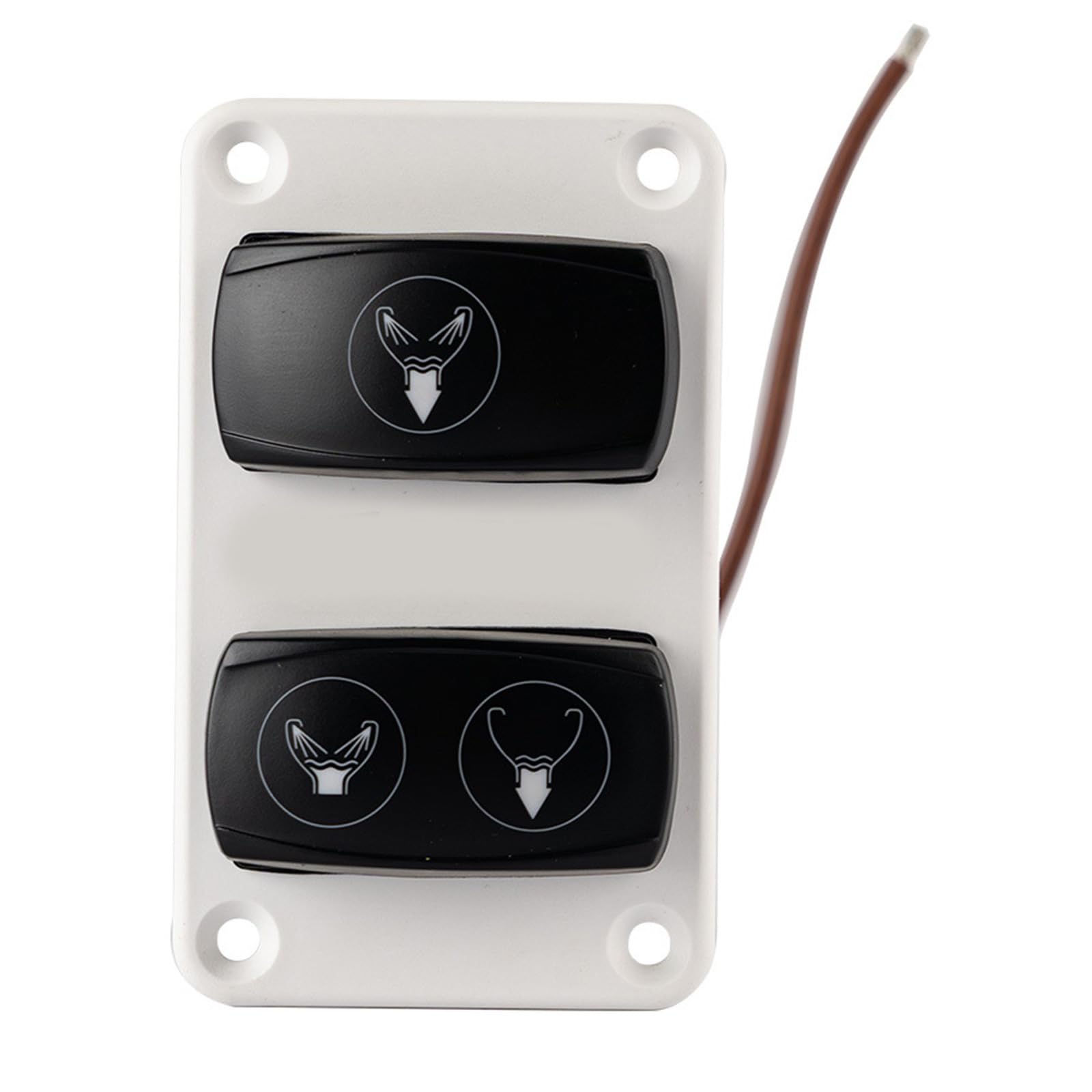 Marine WC-Schalter Panel ABS 3-Wege-Steuerung mit starker Konstruktion und einfach zu bedienenden Upgrades für Yachtboot, Boot, Toilettensteuerung, Wechsel