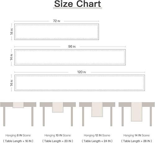 Miniatura 6 de LUOLUO Buffalo Camino de mesa de hilo teñido a cuadros, lavable, para Pascua, cocina, cena de vacaciones, comedor y picnic al aire libre (azul