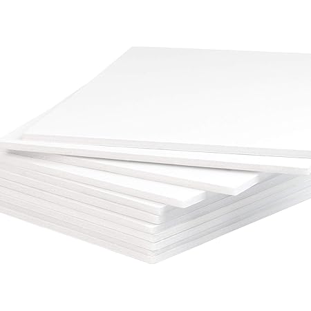 MBC Mat Board Center, Pack of 10, Foam Boards, 11x14 (Many Sizes Available) 1/8" Thick, White Foam Boards (Acid-Free)