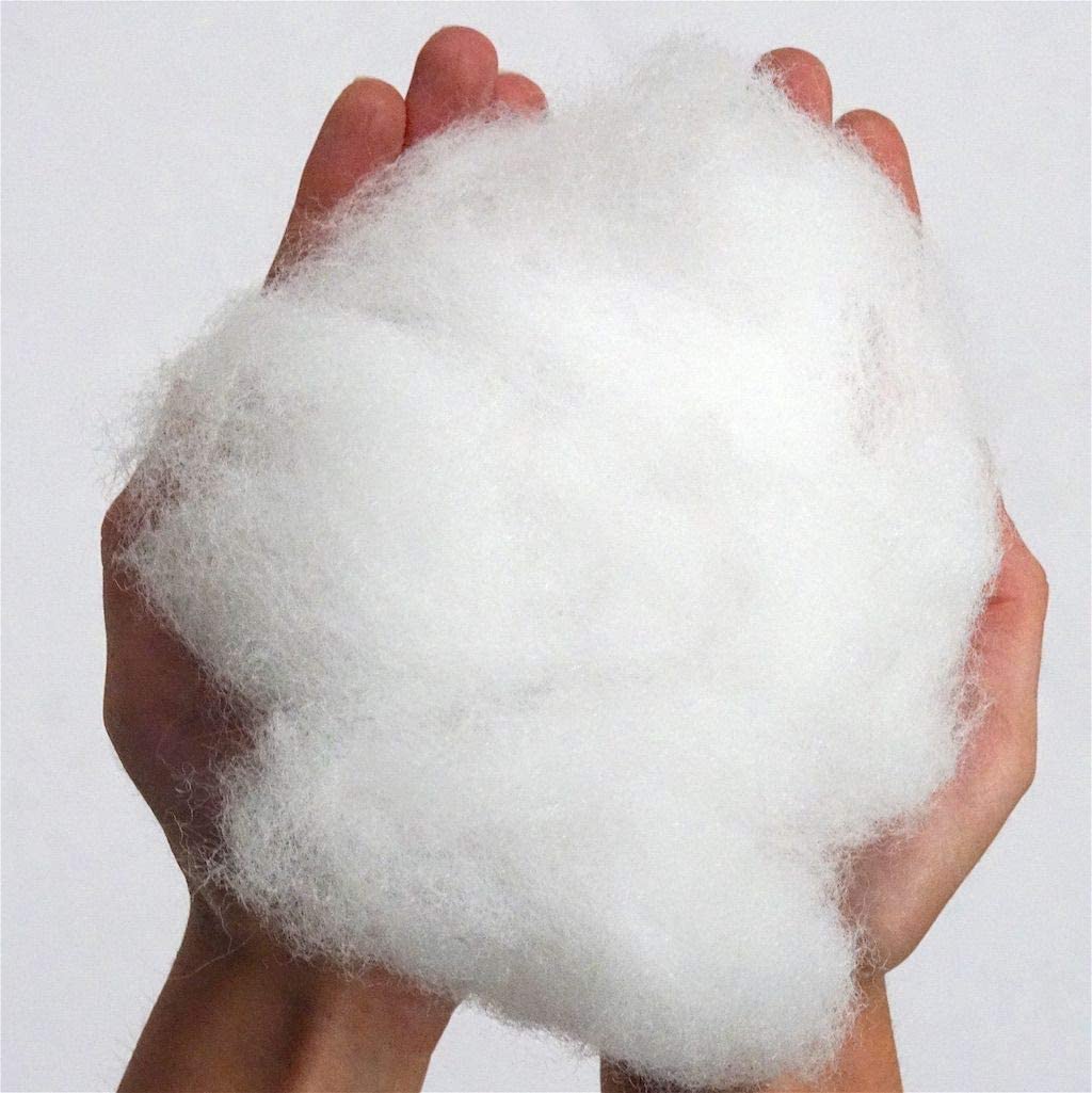 Divayo Naturals Polyester Cotton Filling Material for Pillow (White), Set of 1 1