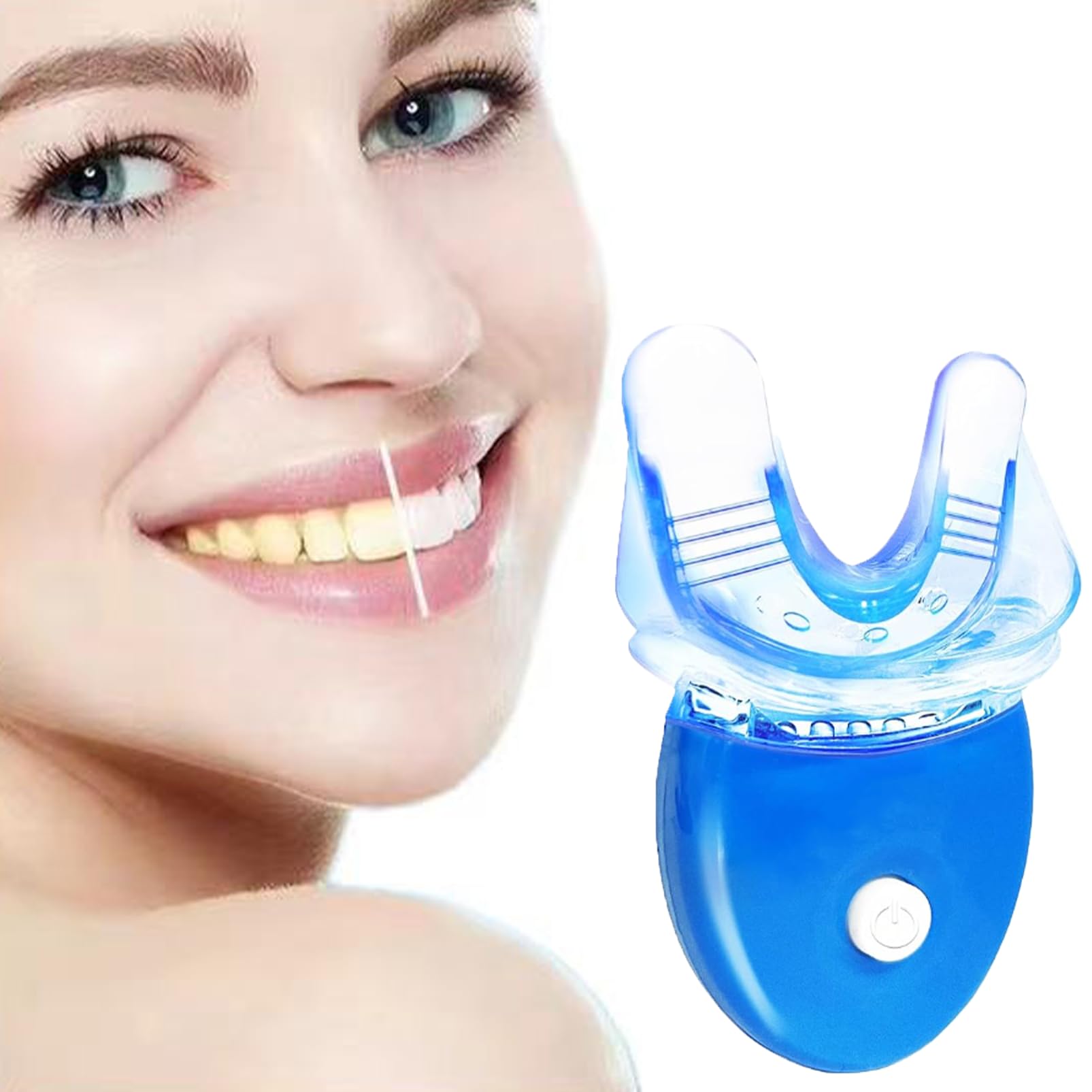 Professional Teeth Whitening LED Light, Reduces Sensitivity, Removes Stains, Single Blue LED