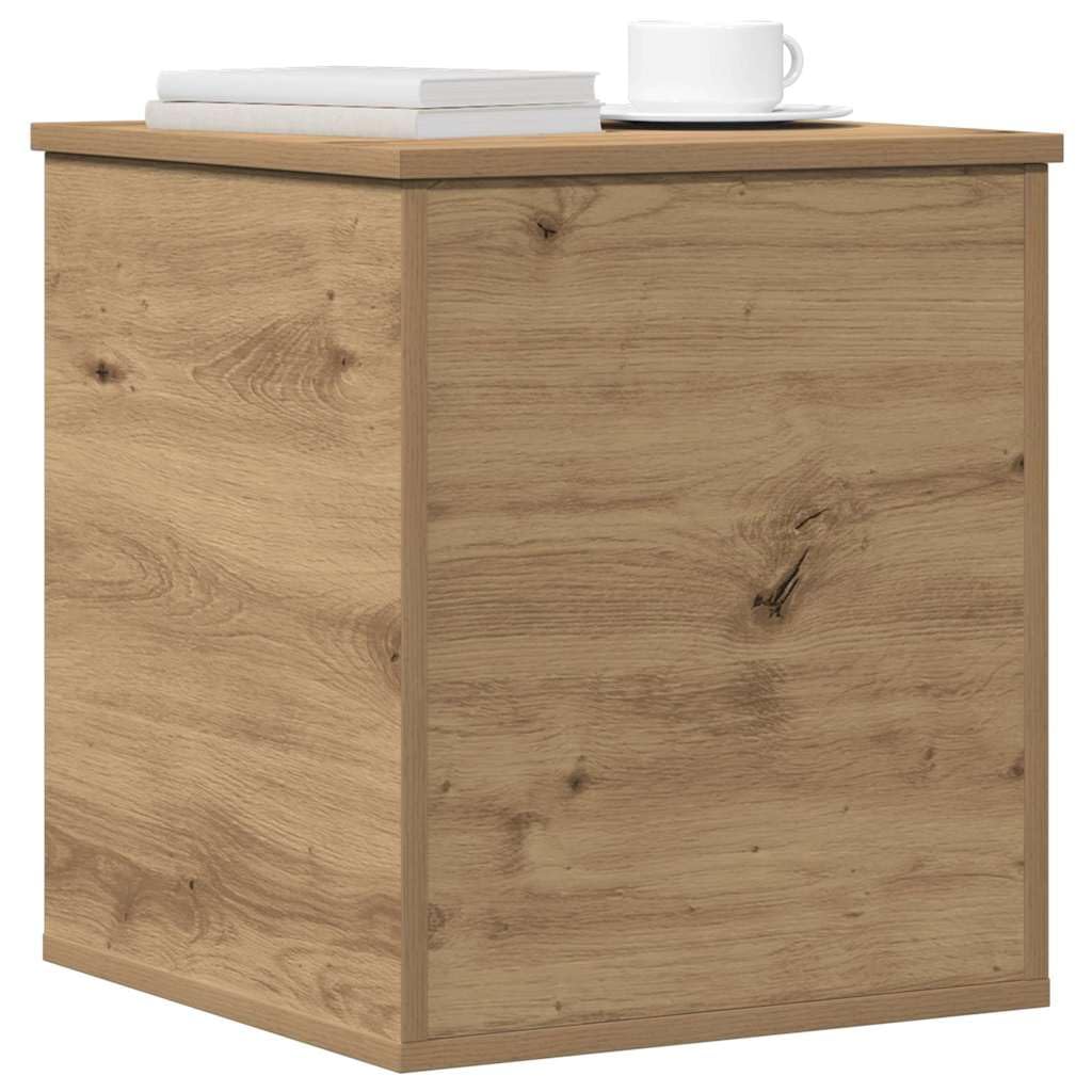 vidaXL Storage Box Artisan Oak 40 x 42 x 46 cm Engineered Wood, Living Room Storage, Rectangular Chest, Modern Organizer Box, Ample Space, Home Solution, Clutter-Free Utility