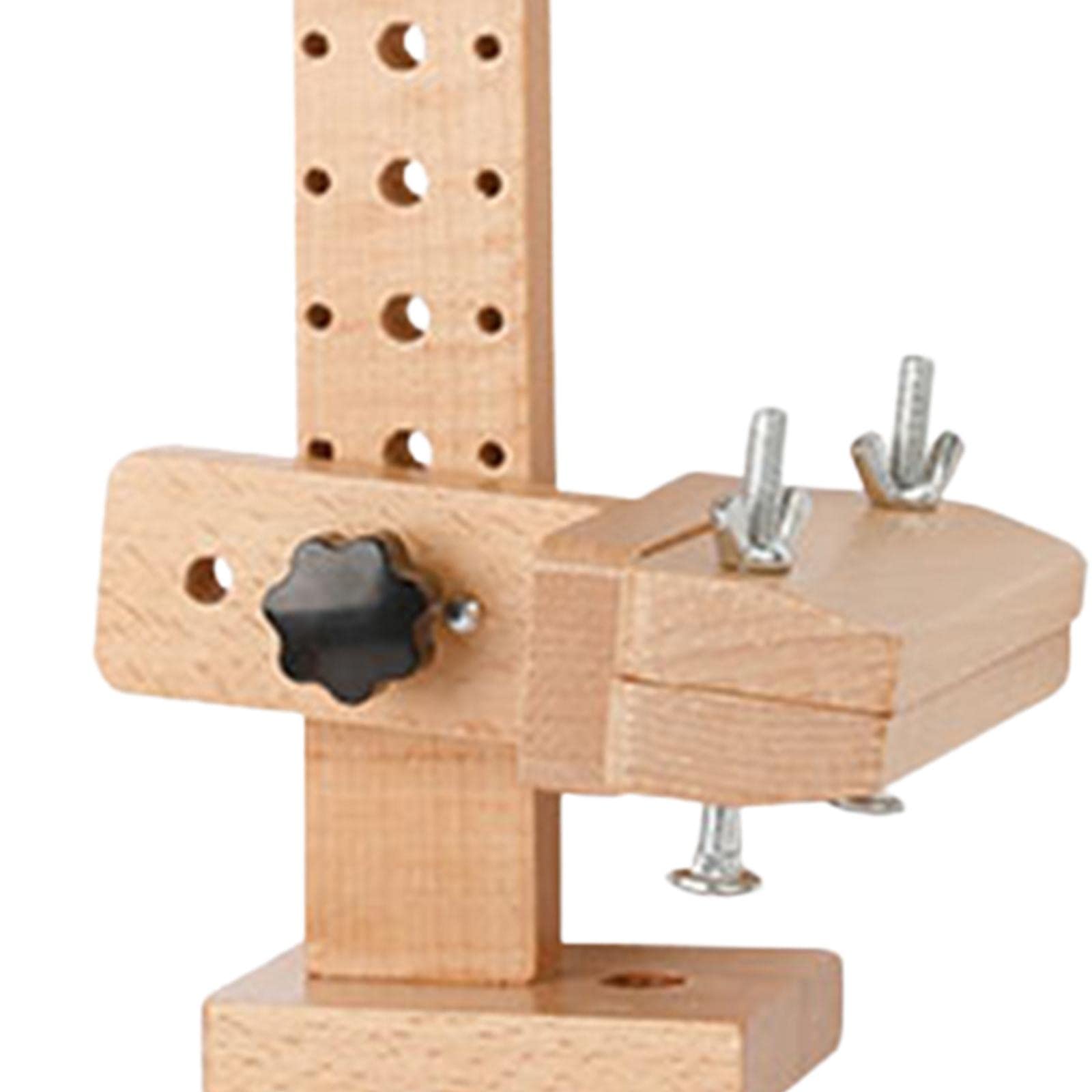 Supporto for Telaio da Ricamo in Legno, Quattro vassoi for Perline for riporre Piccoli Oggetti Accessori for Cucire in Legno Rotondi Regolabili in altezza/663