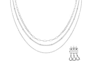 Layered dainty necklace | silver color