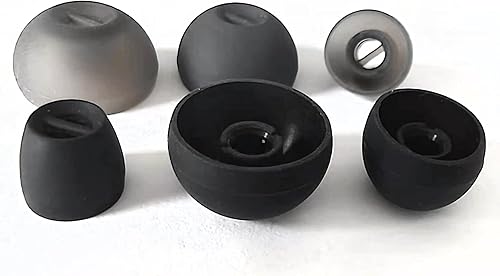 Miniatura 2 de Luckvan 8 pares de almohadillas de repuesto para auriculares Sennheiser, puntas de silicona de repuesto, puntas de oreja Sennheiser extra pequeñas,