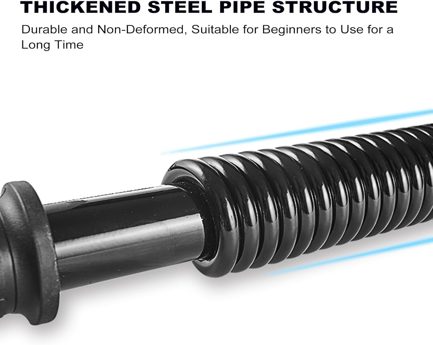 Przedłużacz klatki piersiowej i ramion – 10–60 kg Power Twister Bar do domowej siłowni, przenośny trener siłowy na bicepsy, ramiona i przedramiona z antypoślizgowymi uchwytami