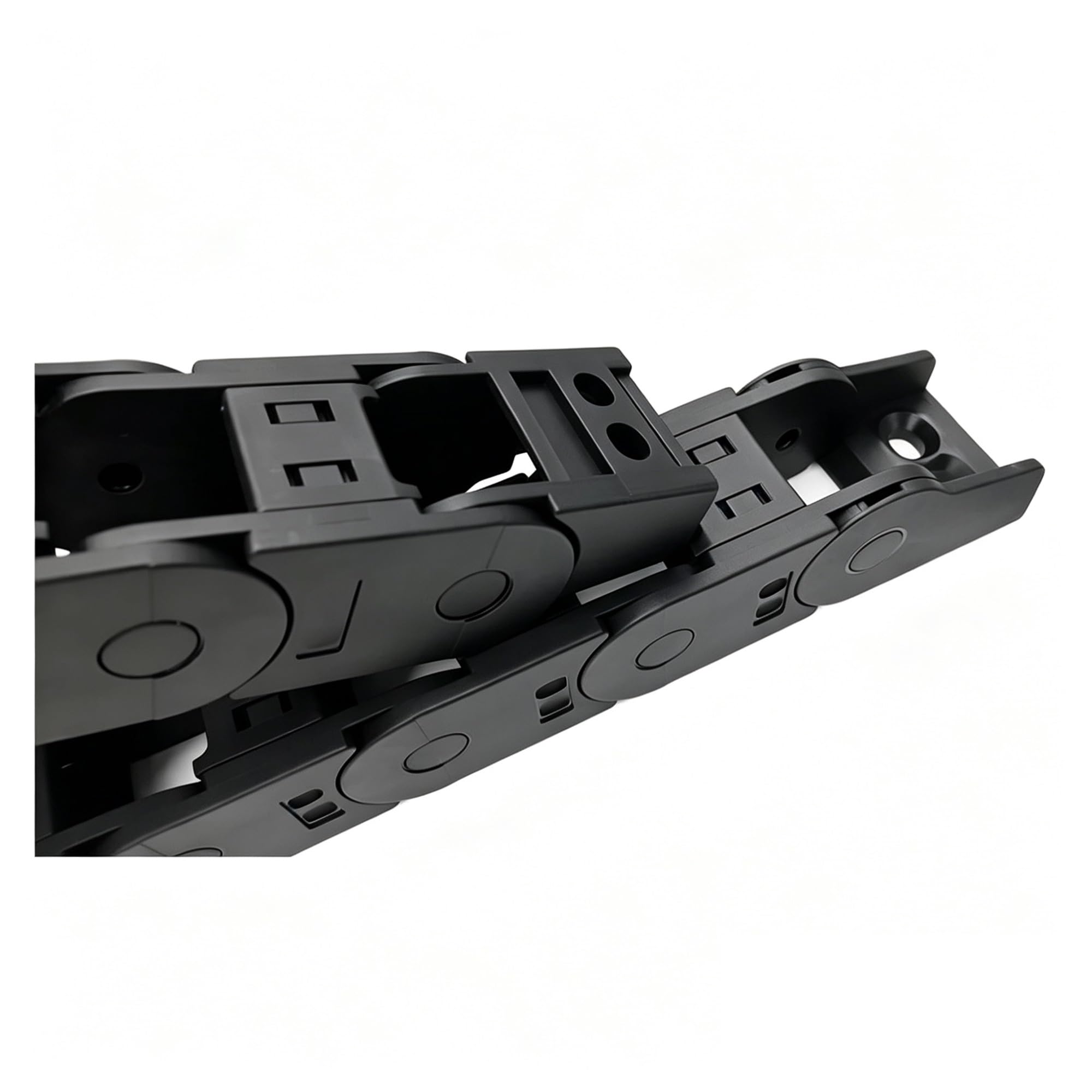 Chaîne de traînage câble, série 25, support fil en plastique 25x25mm 25x38mm