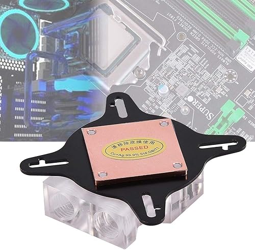 Miniatura 2 de Richer-R Base enfriadora de agua con bloque de agua GPU, computadora PC GPU bloque de refrigeración de agua universal bloque de agua enfriador