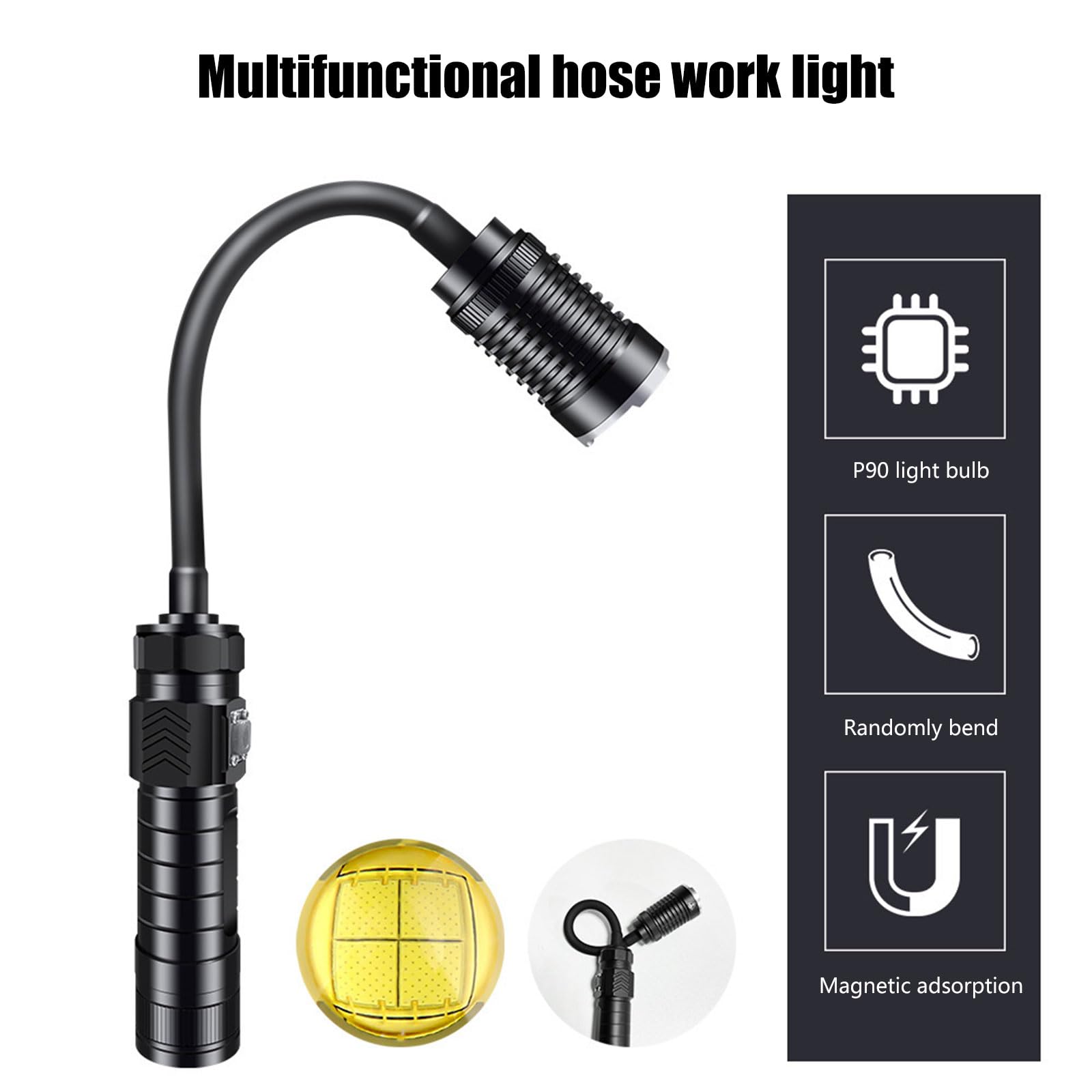 Tube flexible LED à base attrayante modifiable pour barbecue crise frais rapide USB CREATE USB sortie étanche transportable agrandir